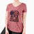 USA Kojak the Rottweiler - Women's Perfect V-neck Shirt