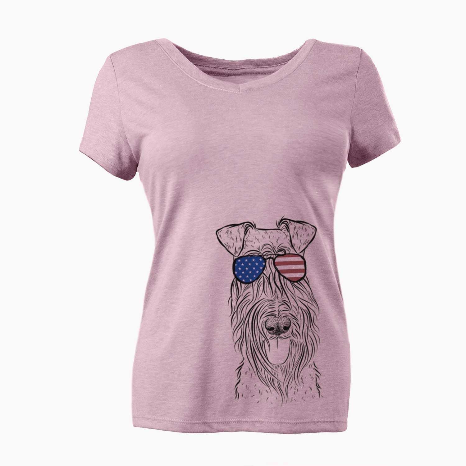 USA Kricket the Kerry Blue Terrier - Women's Perfect V-neck Shirt