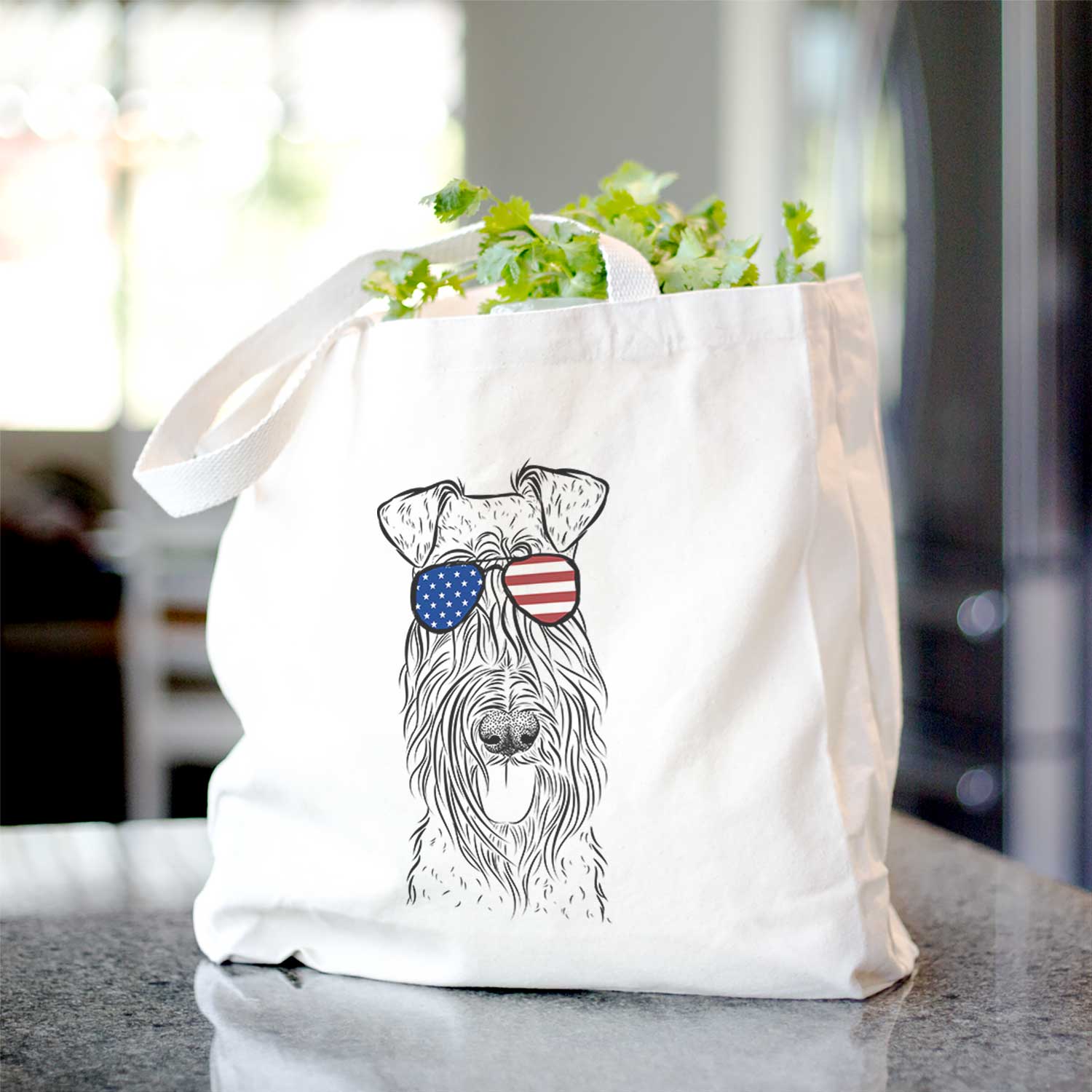 Kricket the Kerry Blue Terrier - Tote Bag