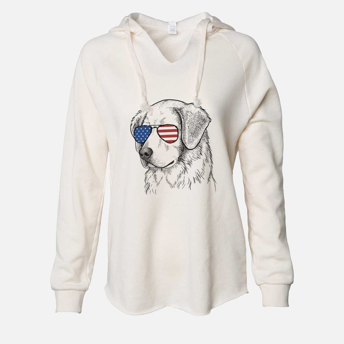 USA Kula the Golden Retriever - Cali Wave Hooded Sweatshirt
