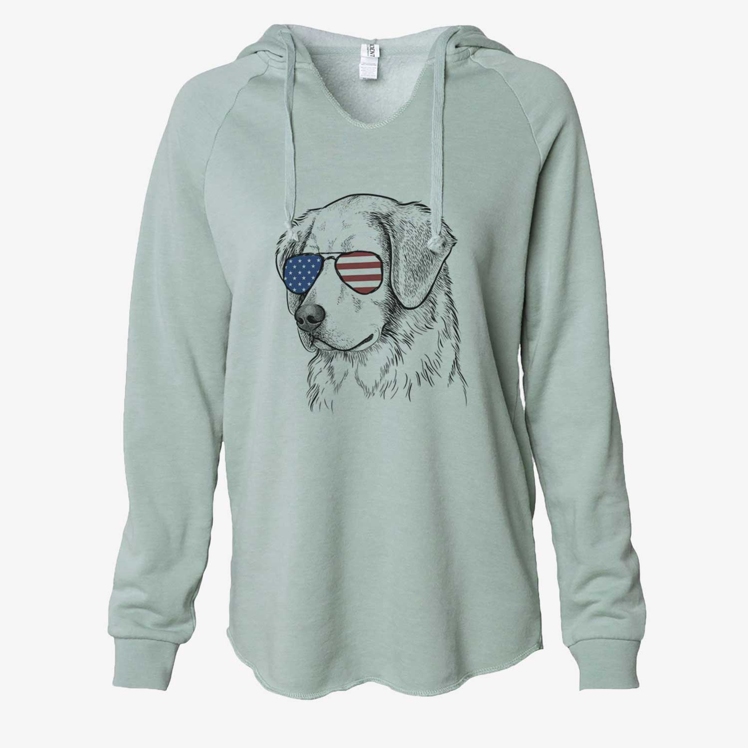 USA Kula the Golden Retriever - Cali Wave Hooded Sweatshirt