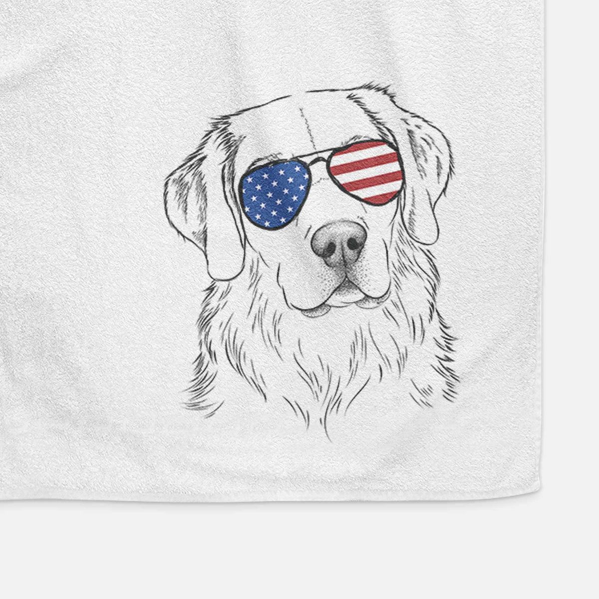 Kula the Golden Retriever Decorative Hand Towel