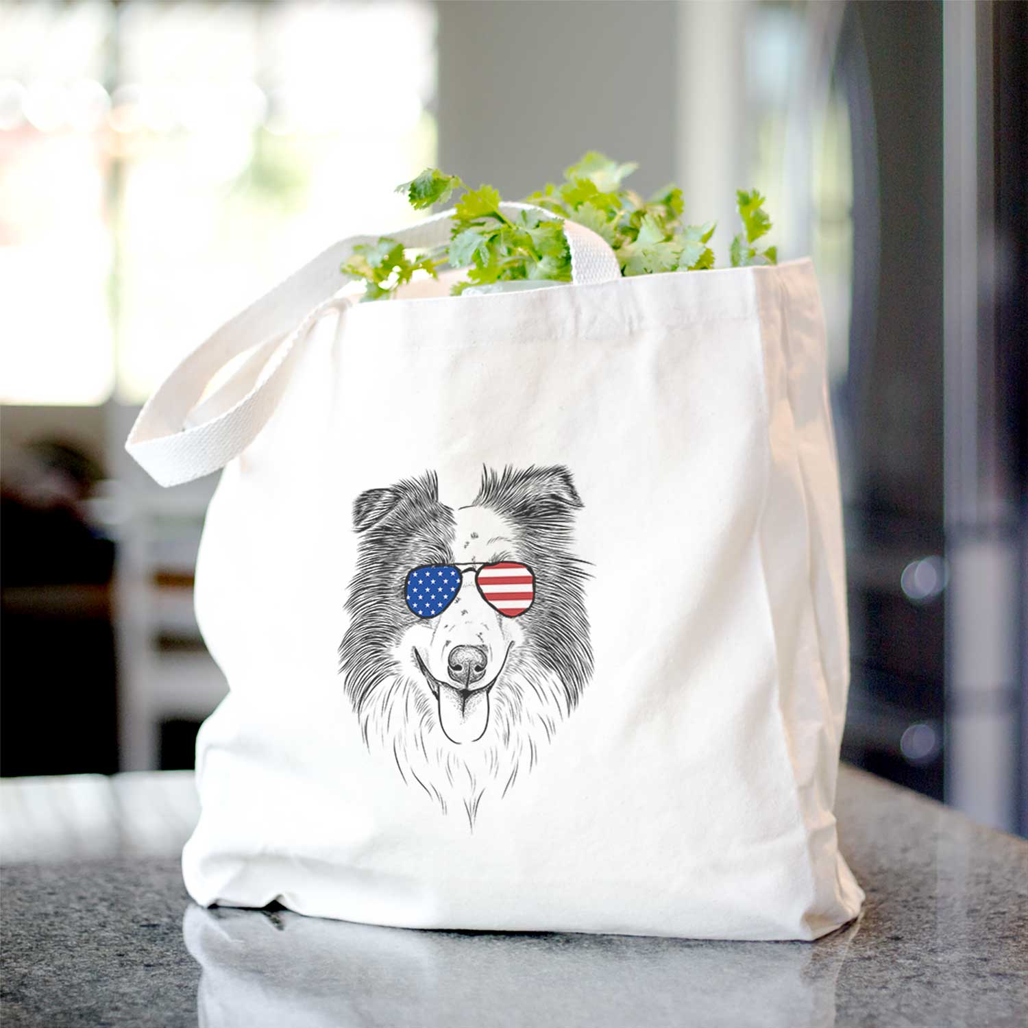 Lady Bug the Border Collie - Tote Bag