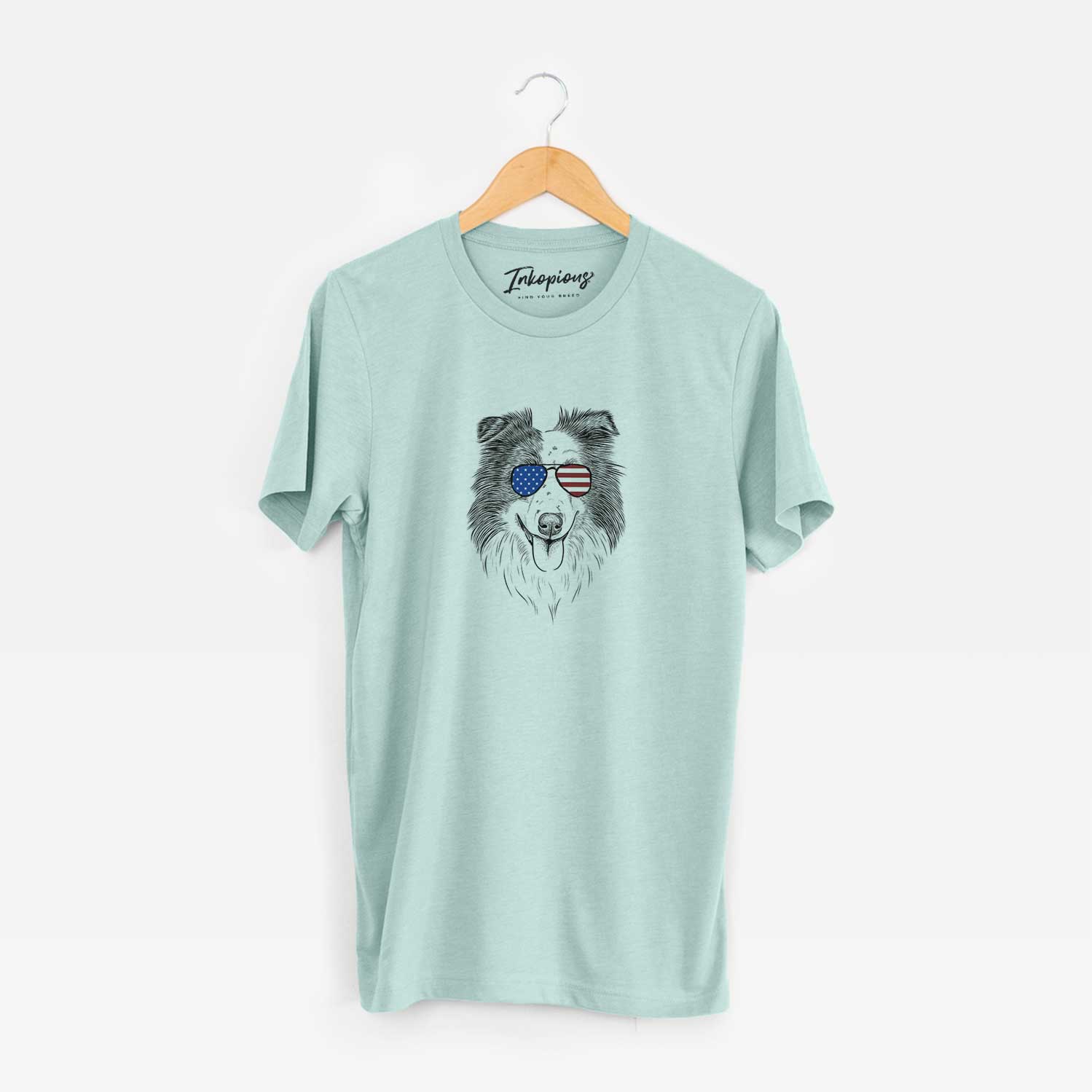 USA Lady Bug the Border Collie - Unisex Crewneck