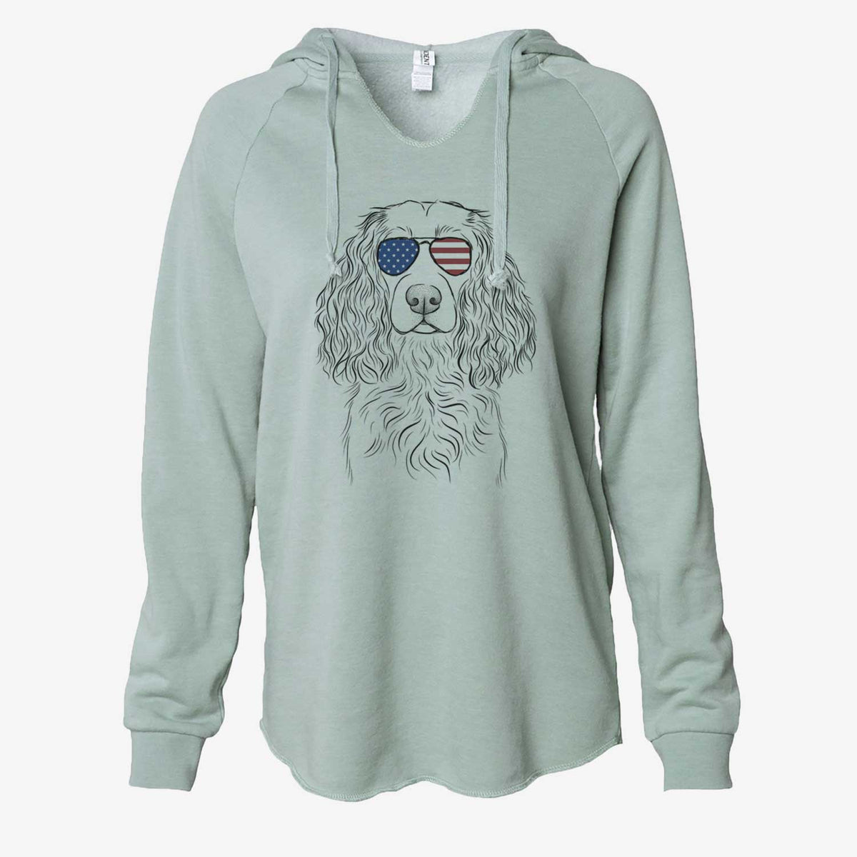 USA Landry the Boykin Spaniel - Cali Wave Hooded Sweatshirt