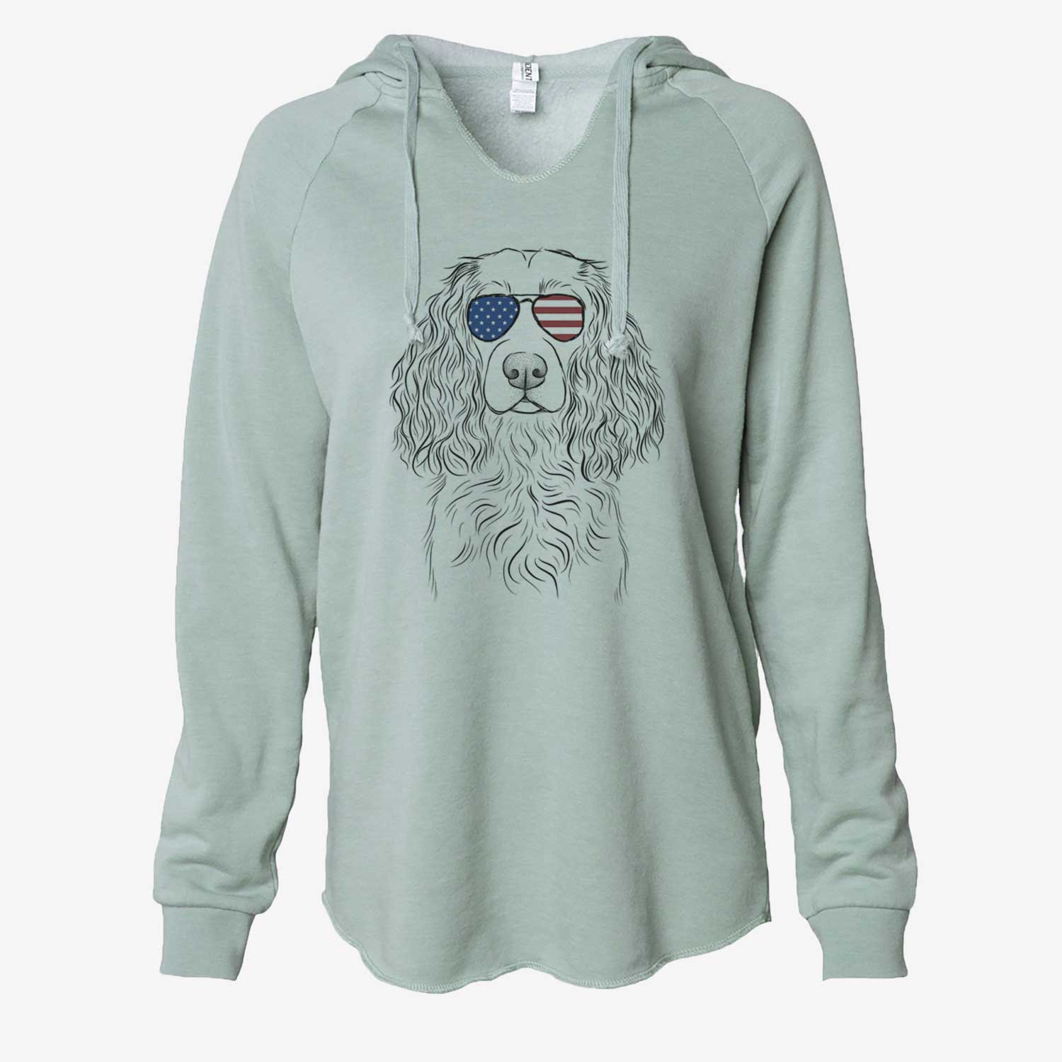 USA Landry the Boykin Spaniel - Cali Wave Hooded Sweatshirt