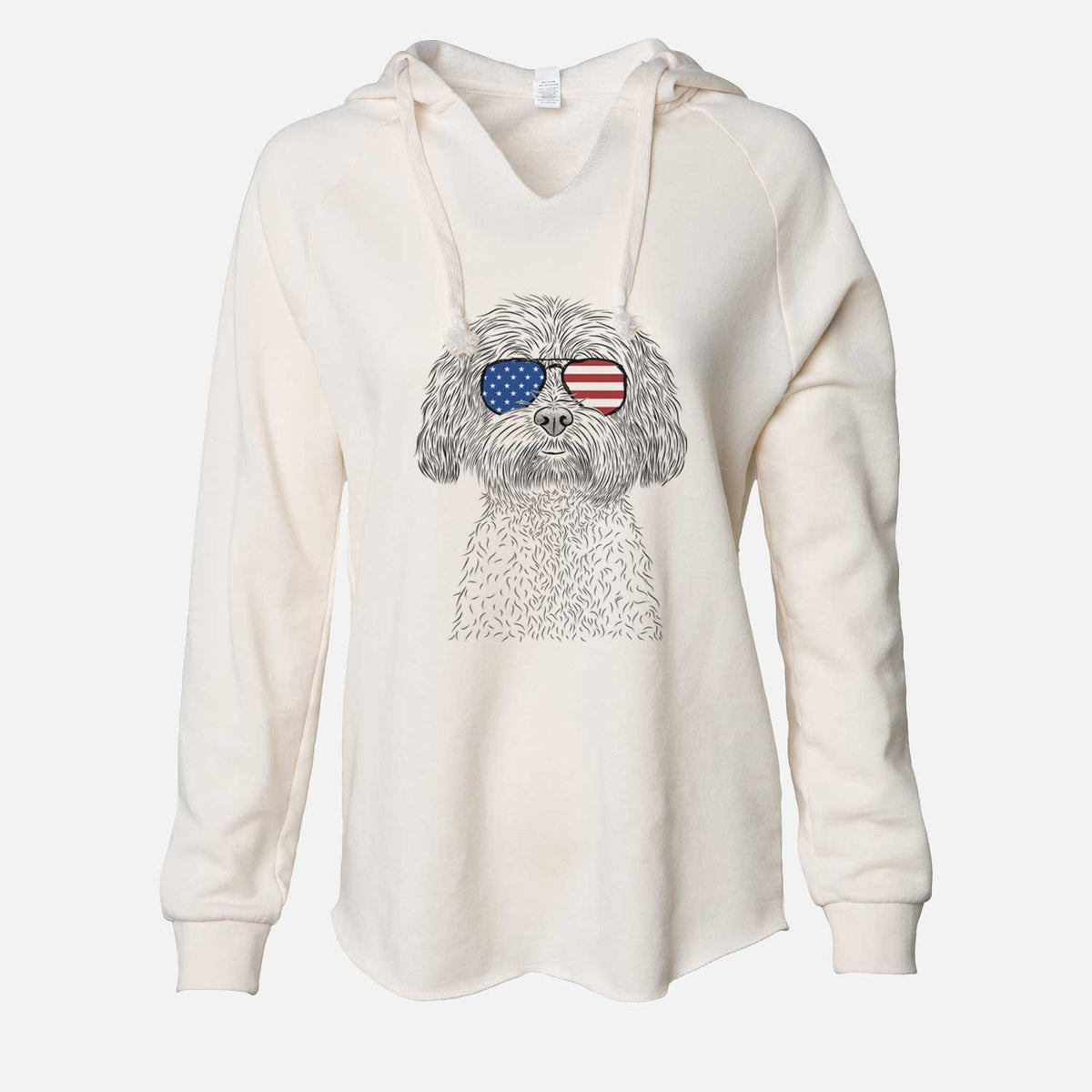 USA Lane the Lhasa Apso - Cali Wave Hooded Sweatshirt