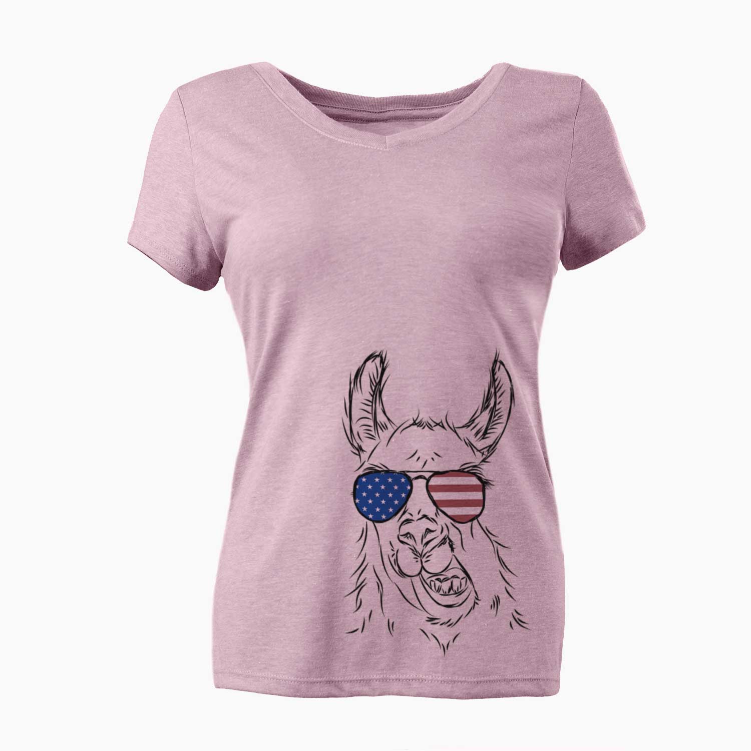 USA Larry the Llama - Women's Perfect V-neck Shirt