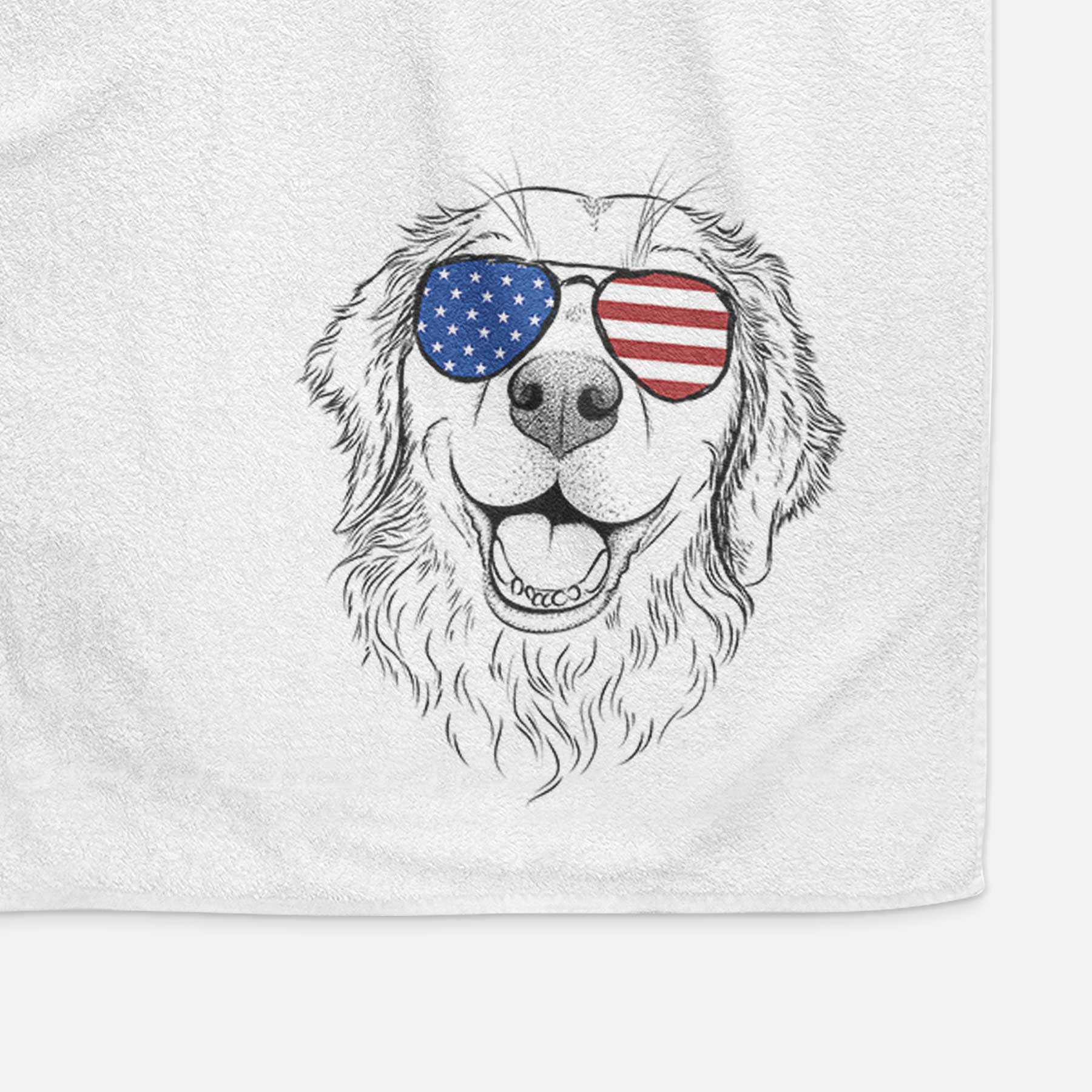 Legend the Golden Retriever Decorative Hand Towel