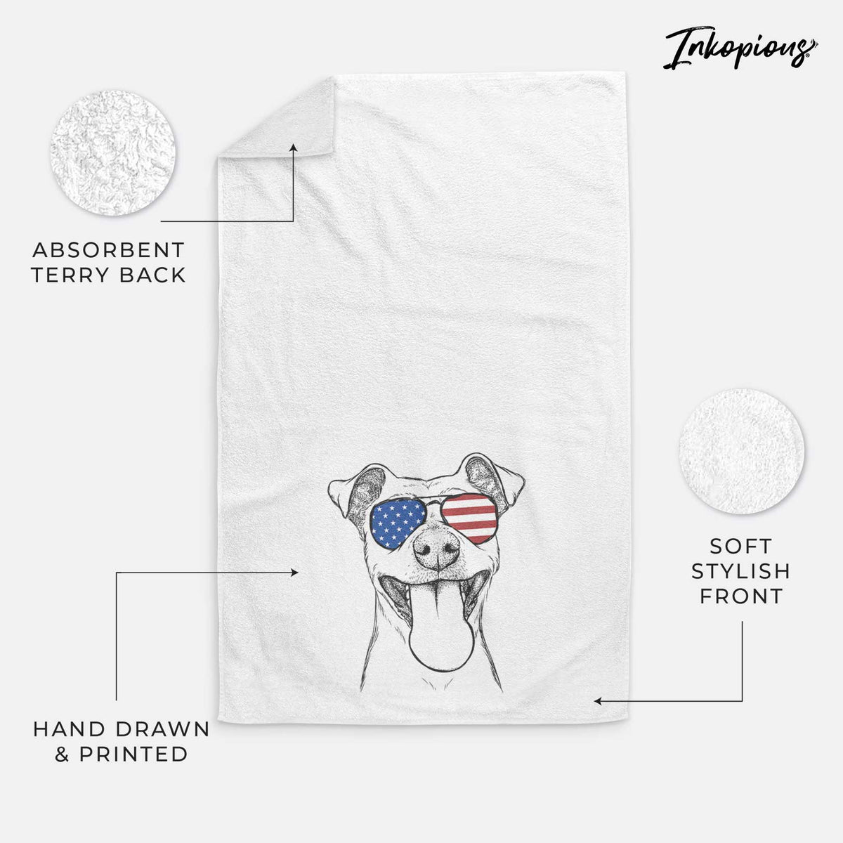 Lemmie the Mixed Breed Decorative Hand Towel