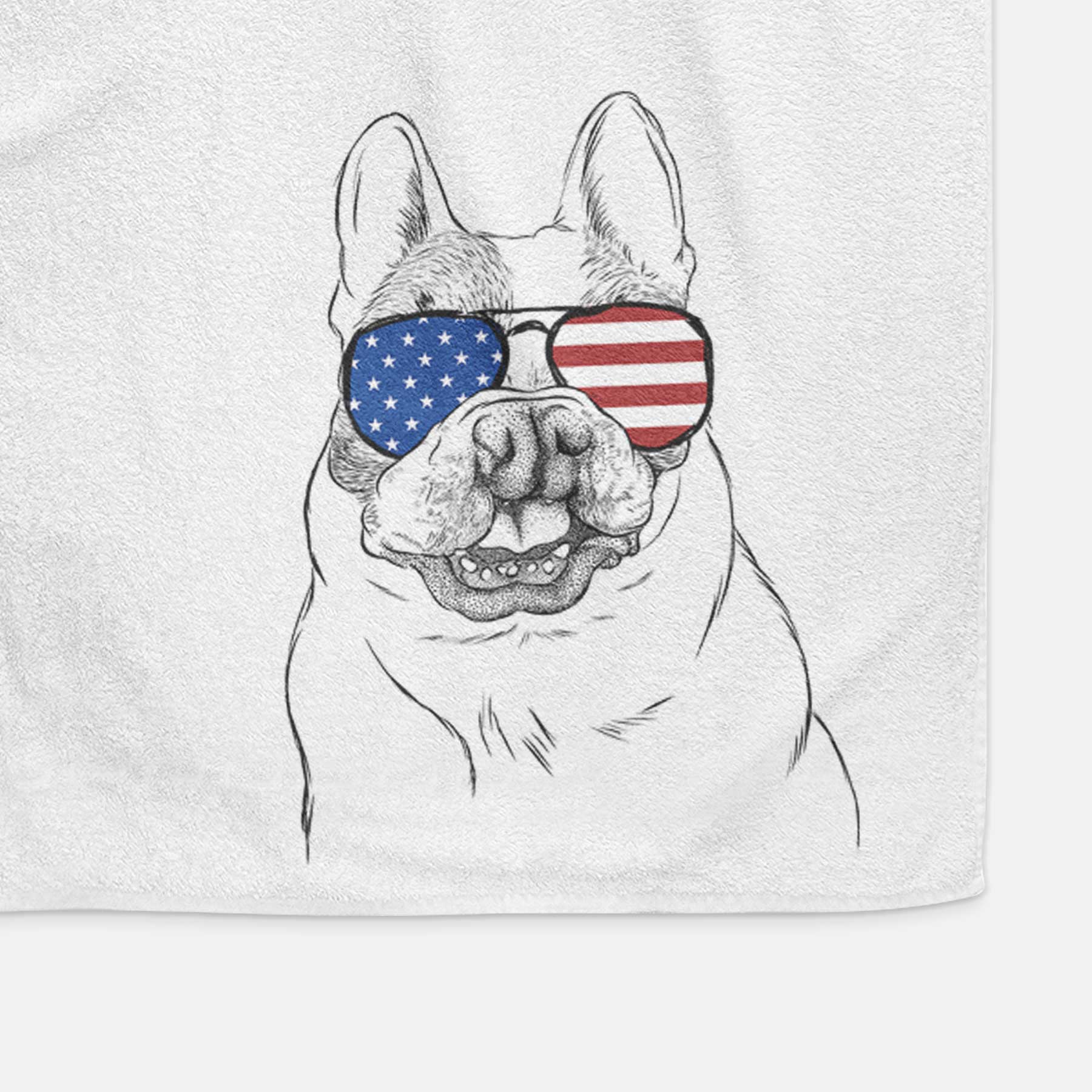 Lentil the French Bulldog Decorative Hand Towel