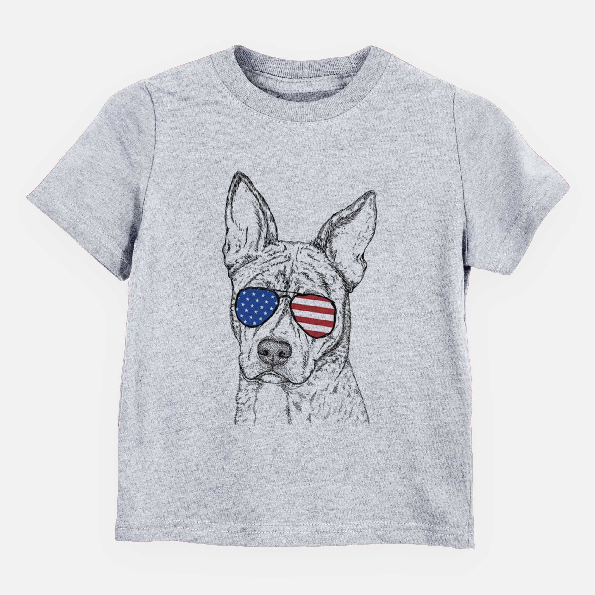 USA Leo the Ibizan Hound Bull Mastiff Mix - Kids/Youth/Toddler Shirt