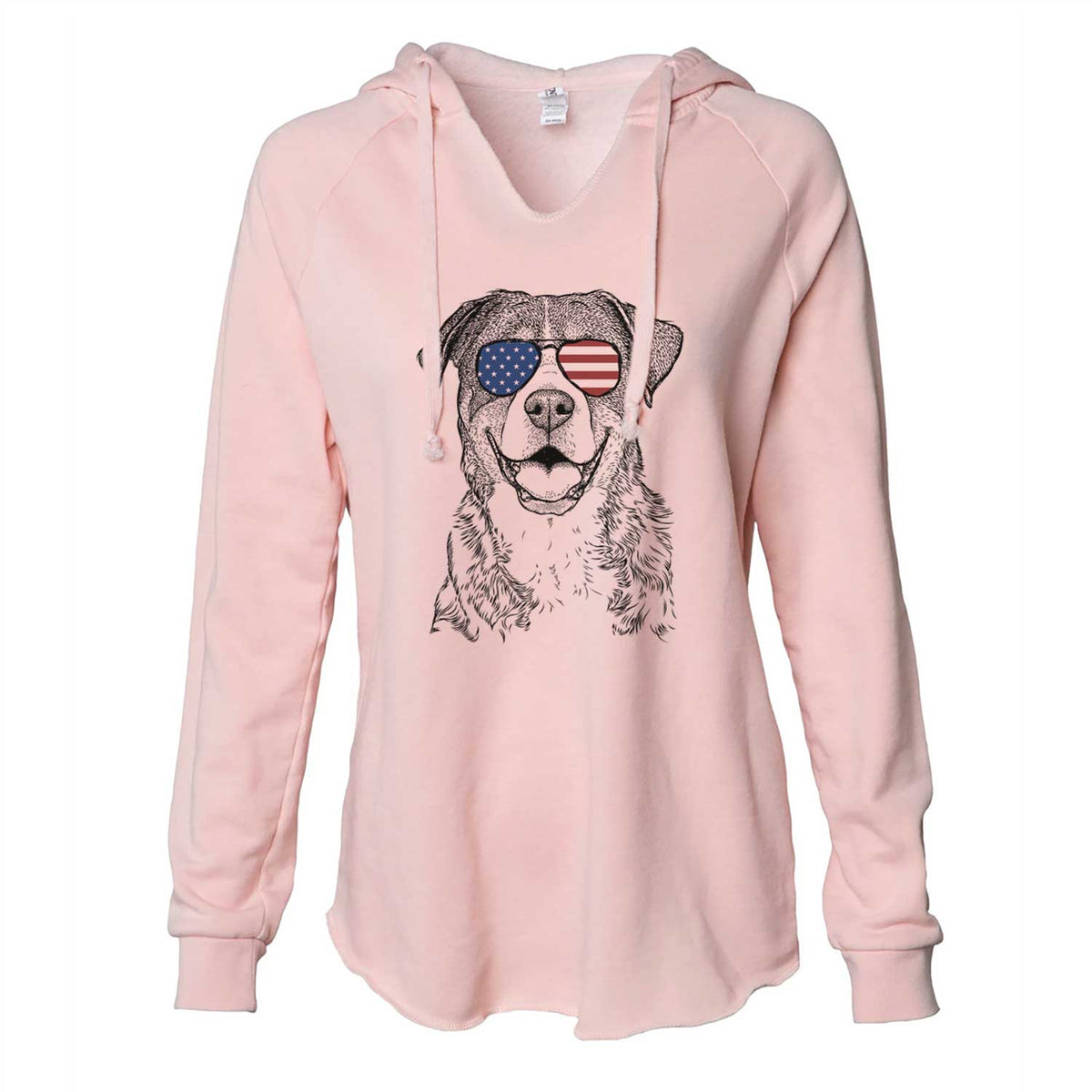 USA Leon the Greater Swiss Mountain Dog - Cali Wave Hooded Sweatshirt