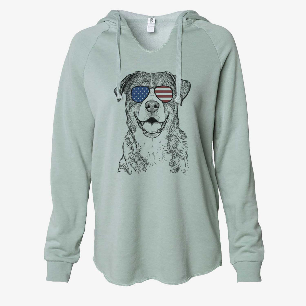 USA Leon the Greater Swiss Mountain Dog - Cali Wave Hooded Sweatshirt