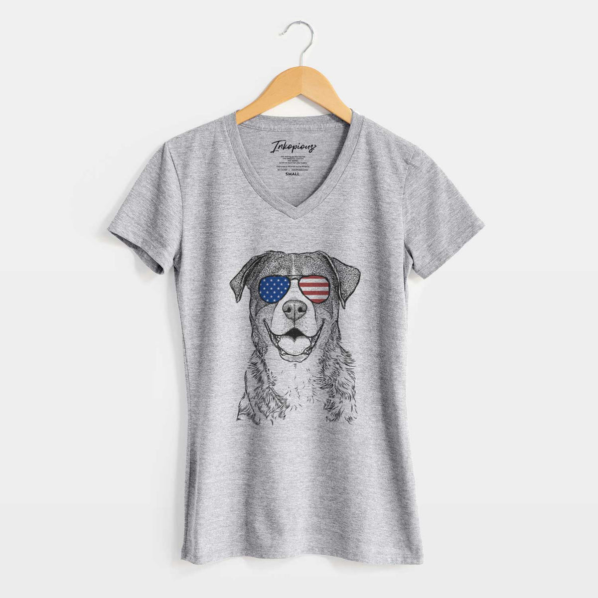 USA Leon the Greater Swiss Mountain Dog - Women's Perfect V-neck Shirt