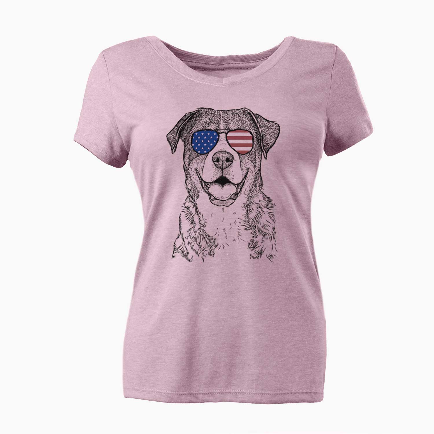 USA Leon the Greater Swiss Mountain Dog - Women's Perfect V-neck Shirt