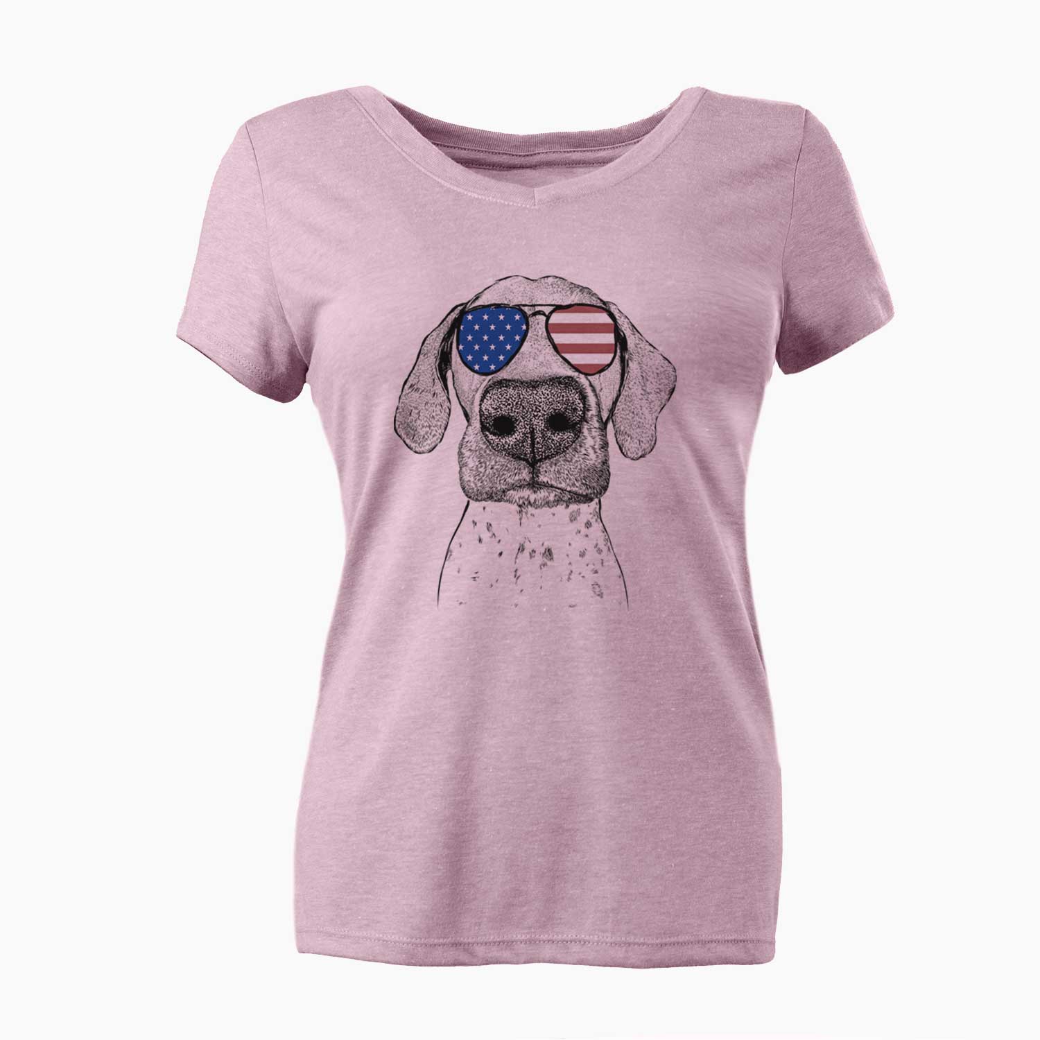 USA Leroy the German Shorthaired Pointer - Women's Perfect V-neck Shirt