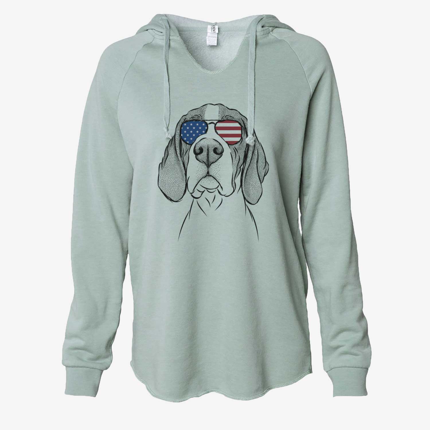 USA Liam the English Pointer - Cali Wave Hooded Sweatshirt