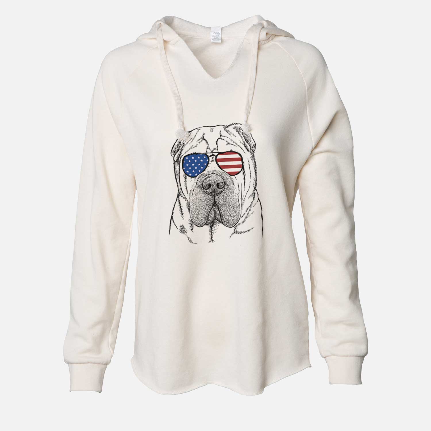 USA Lilly the Shar Pei - Cali Wave Hooded Sweatshirt