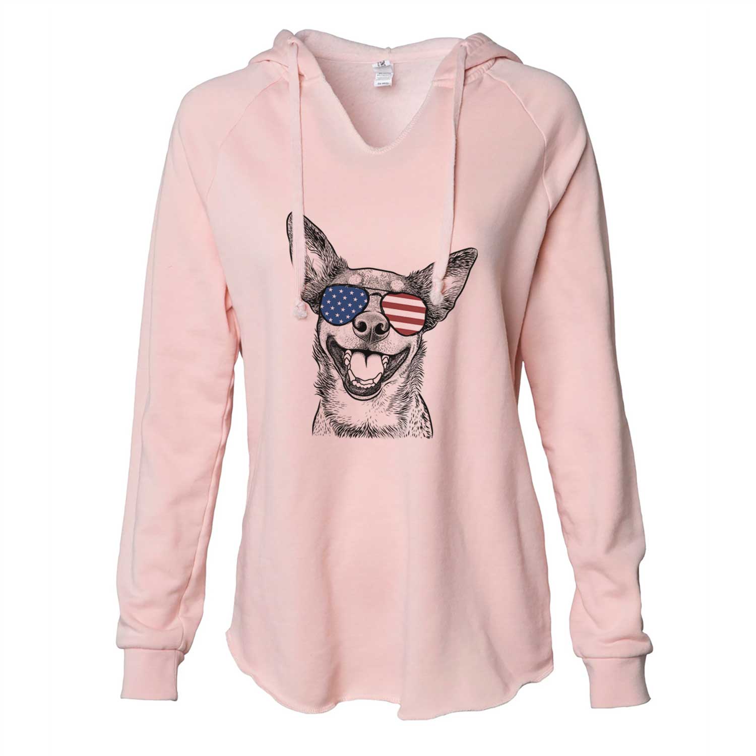 USA Lily the Australian Cattle Dog - Cali Wave Hooded Sweatshirt
