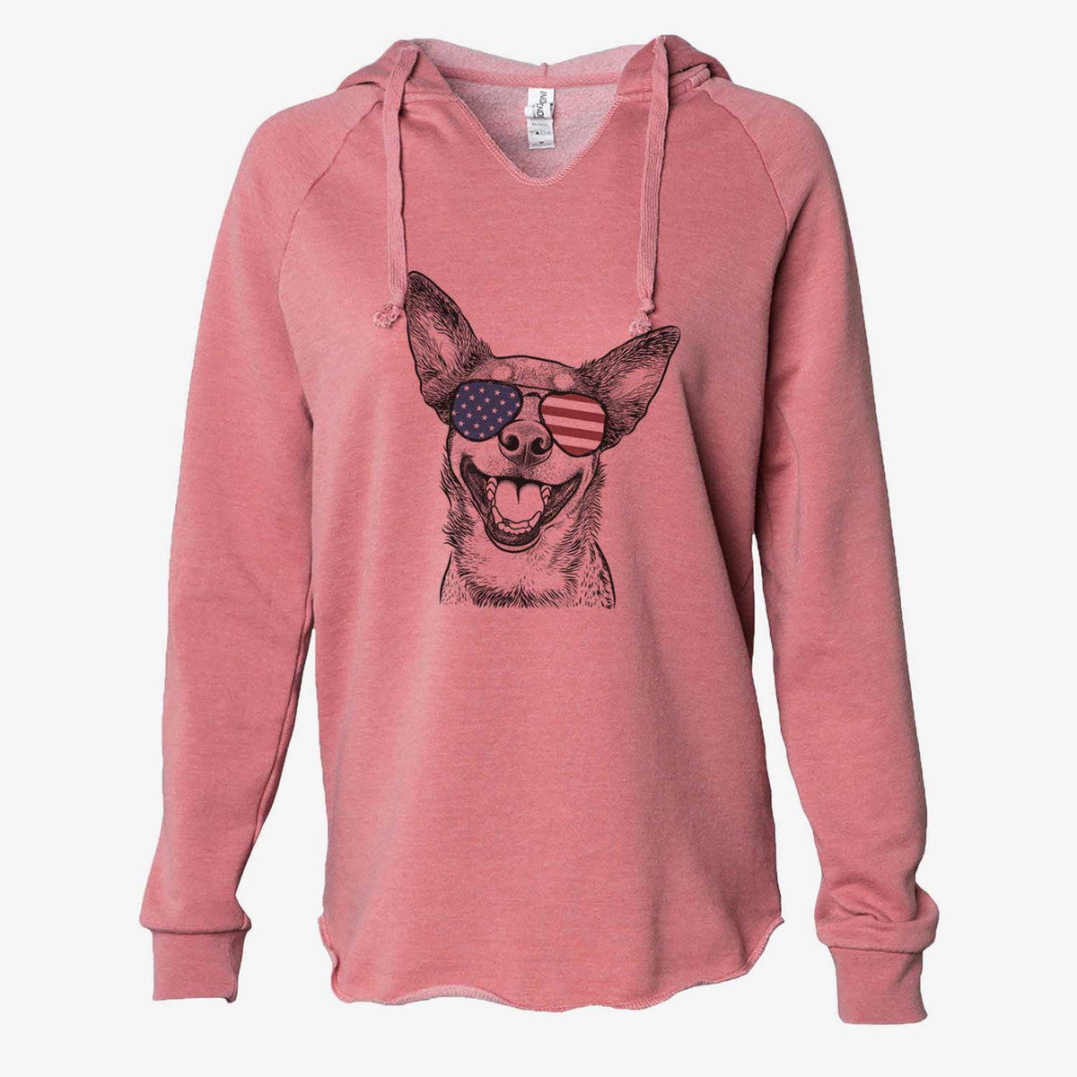 USA Lily the Australian Cattle Dog - Cali Wave Hooded Sweatshirt