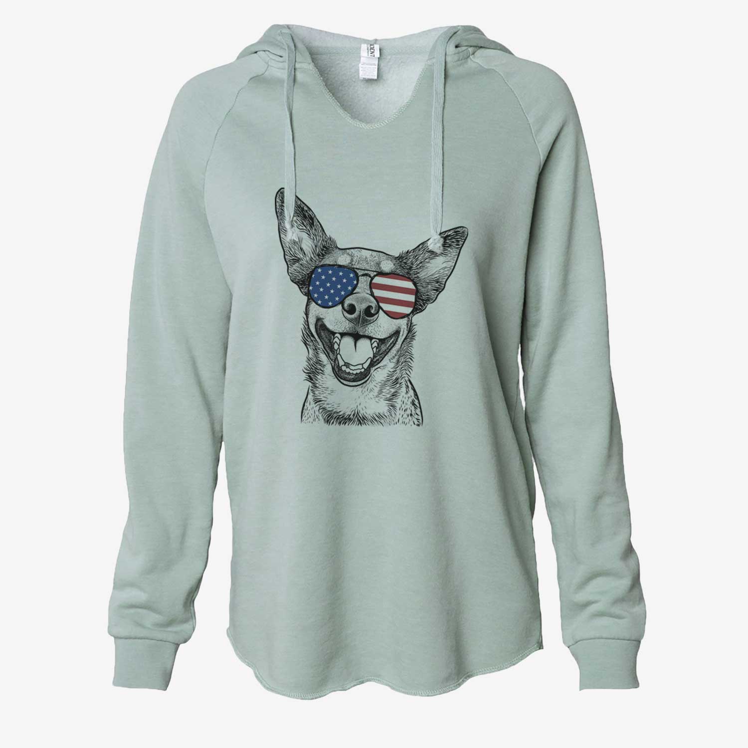 USA Lily the Australian Cattle Dog - Cali Wave Hooded Sweatshirt