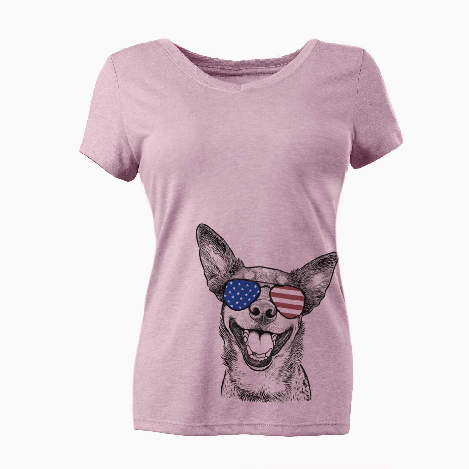 USA Lily the Australian Cattle Dog - Women's Perfect V-neck Shirt