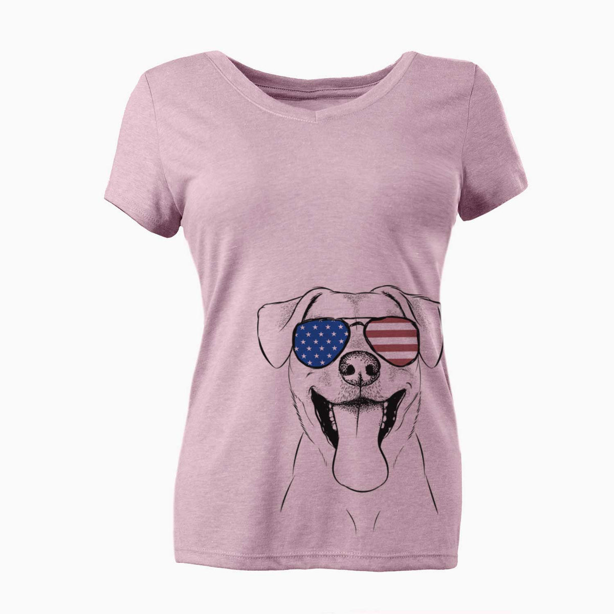 USA Lily Estelle the Mixed Breed - Women's Perfect V-neck Shirt