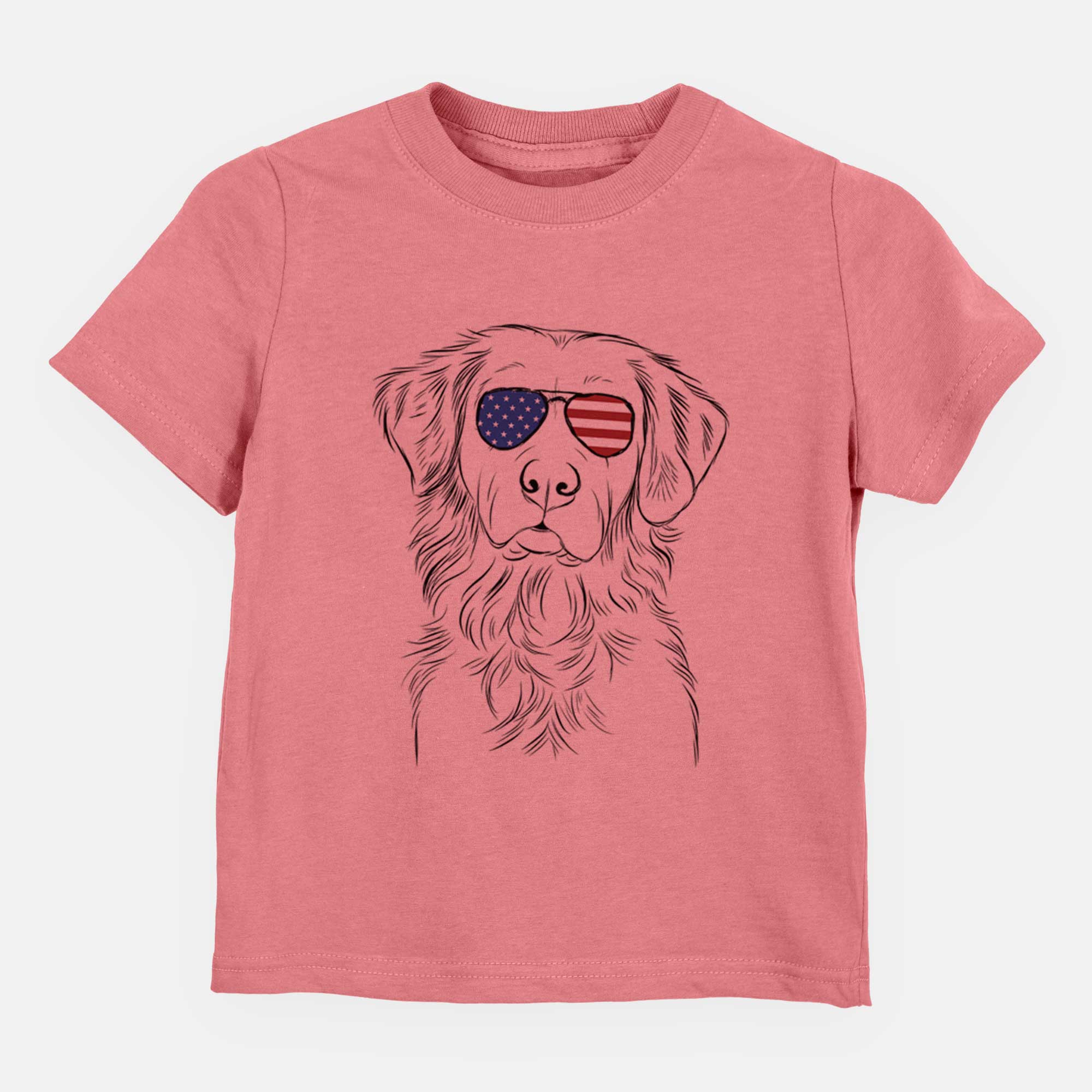 USA Linden the Golden Retriever - Kids/Youth/Toddler Shirt