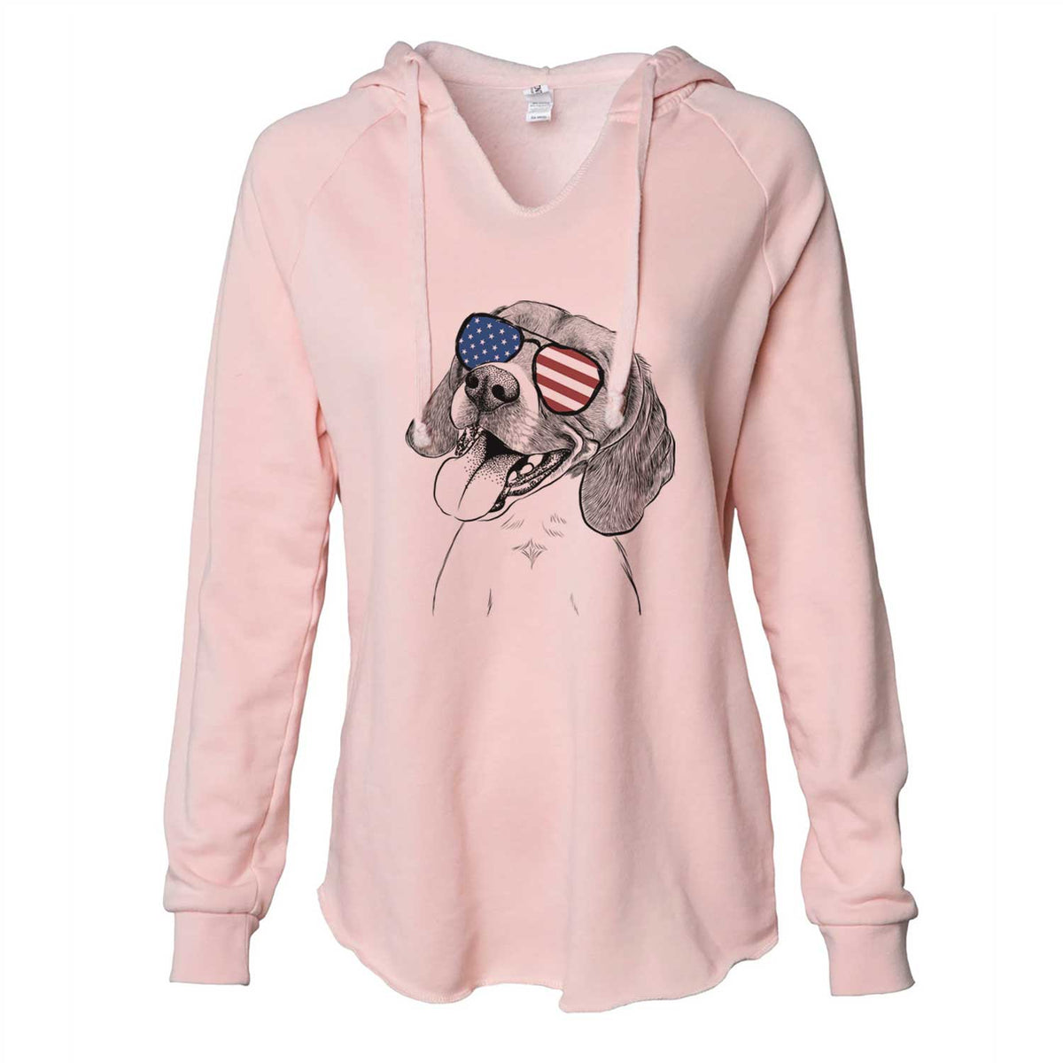USA Little Bandit the Beagle - Cali Wave Hooded Sweatshirt