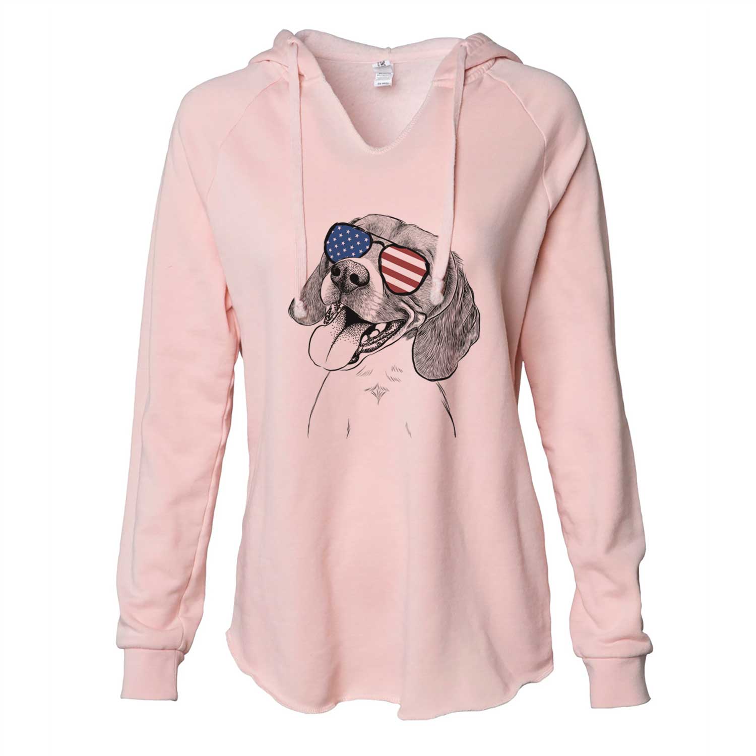 USA Little Bandit the Beagle - Cali Wave Hooded Sweatshirt