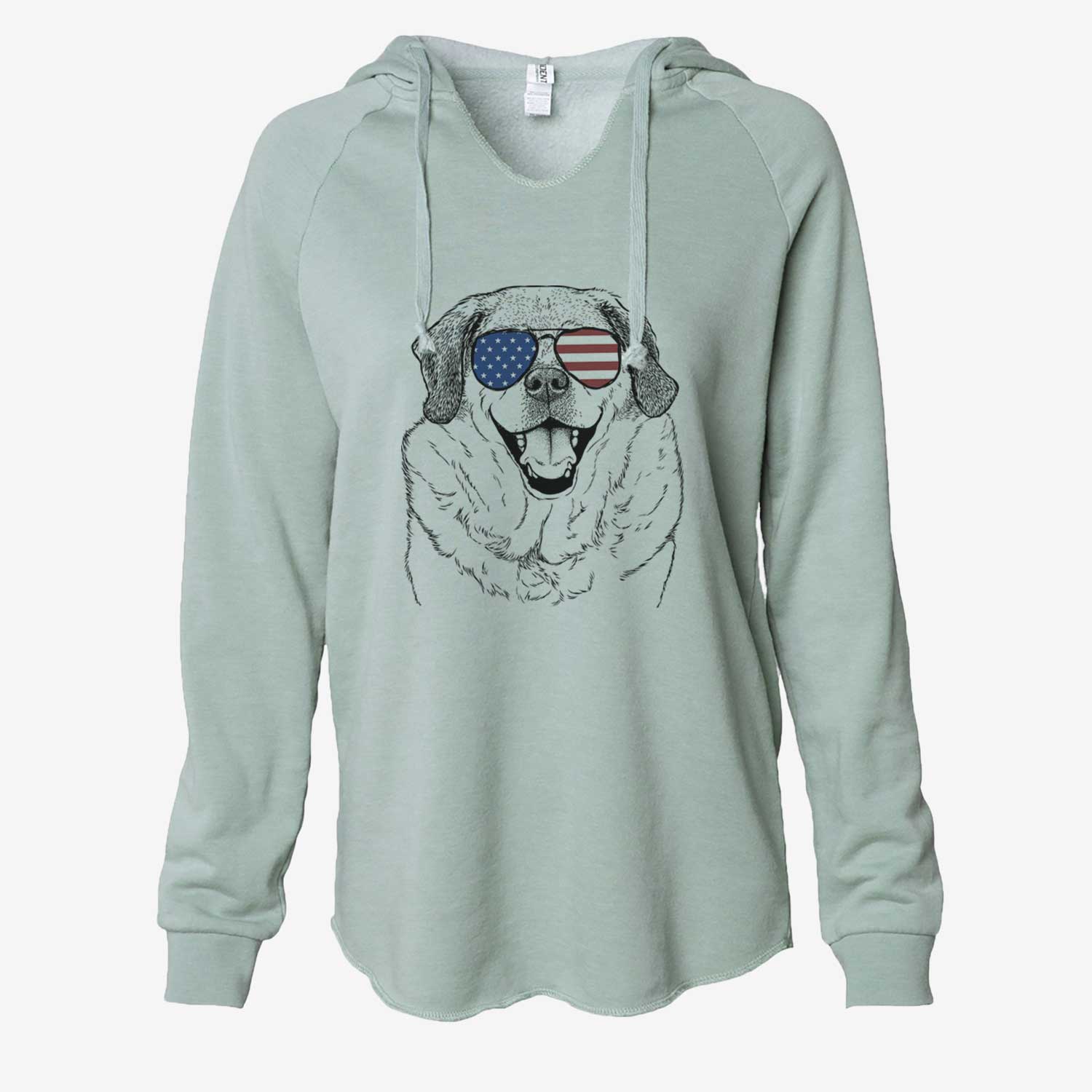 USA Little Man the Puggle - Cali Wave Hooded Sweatshirt