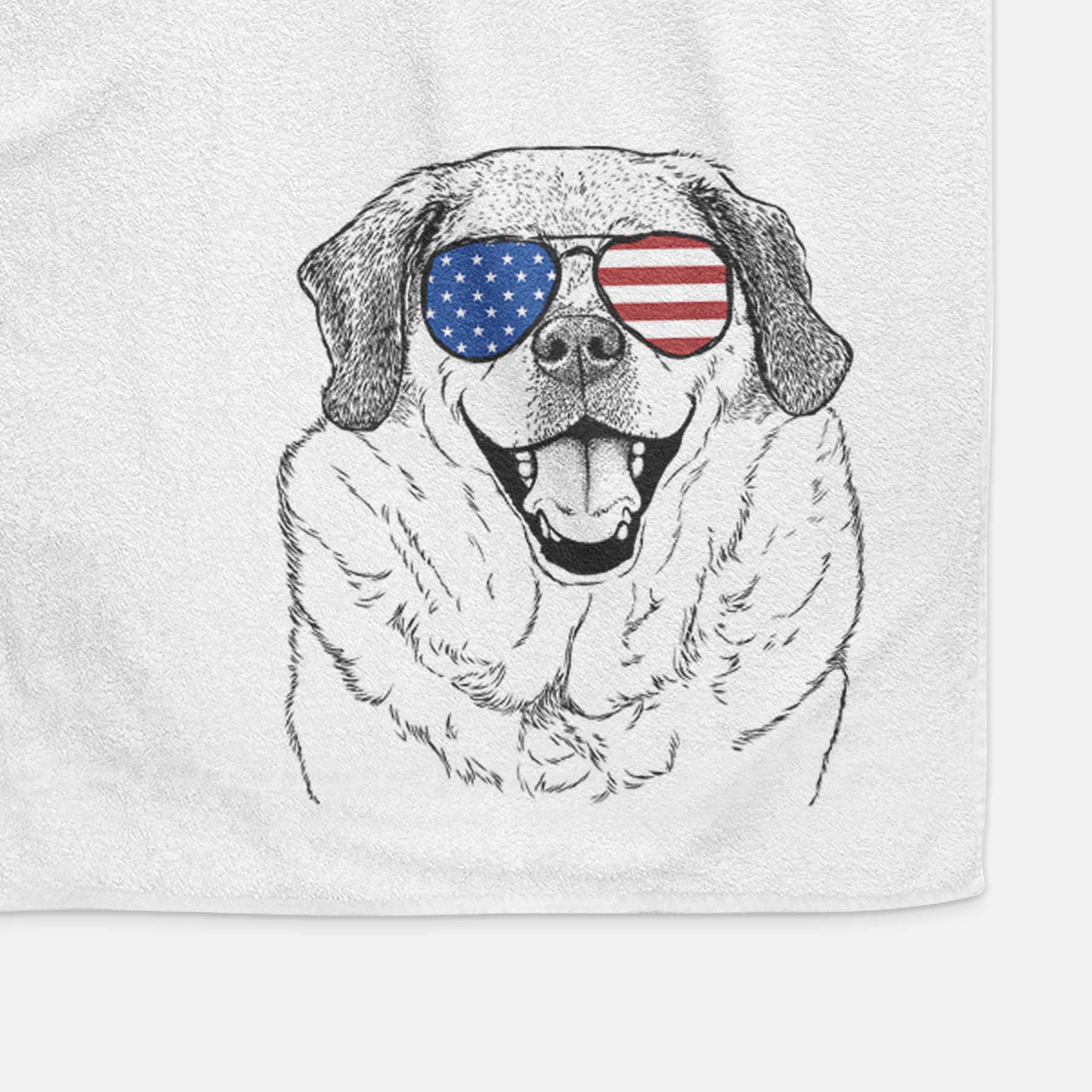 Little Man the Puggle Decorative Hand Towel