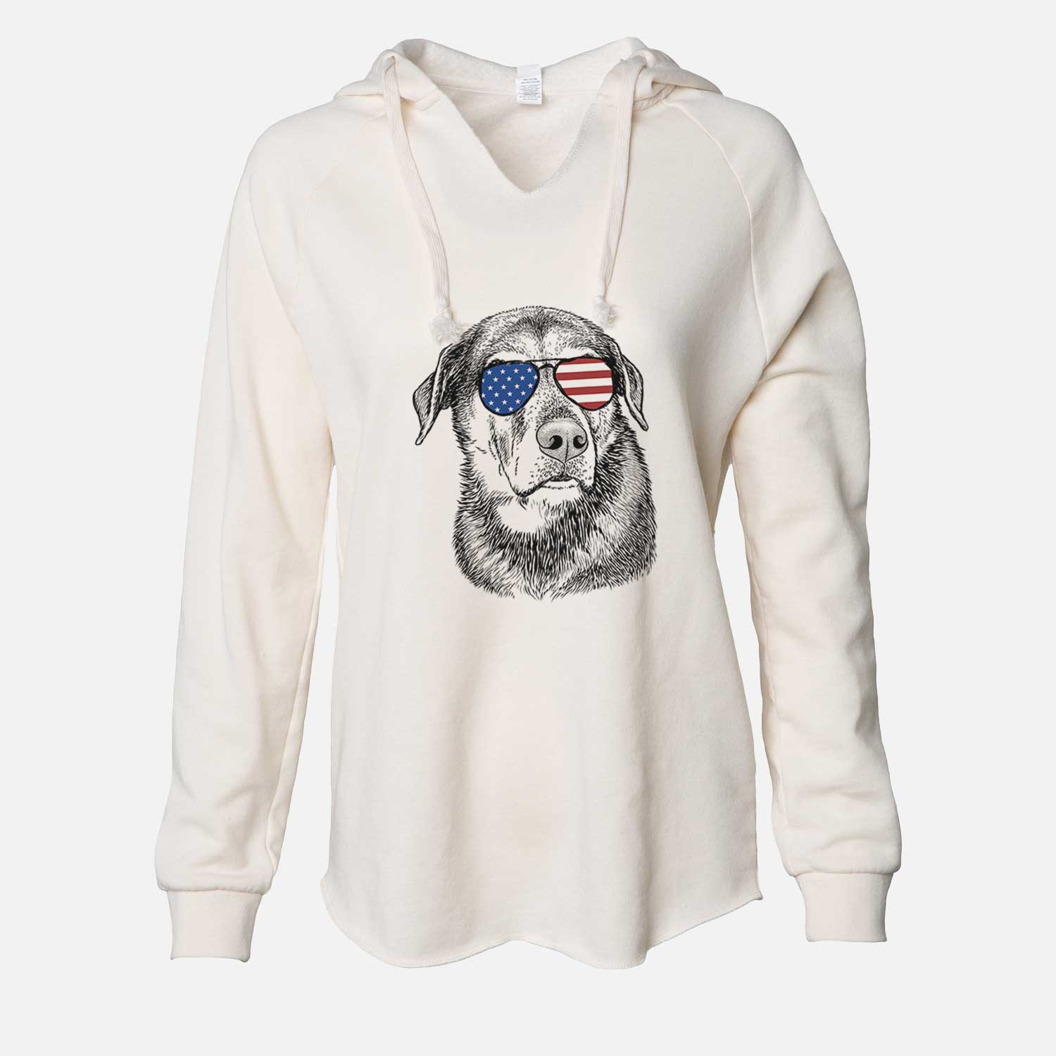 USA Lobo the Shepherd Mix - Cali Wave Hooded Sweatshirt