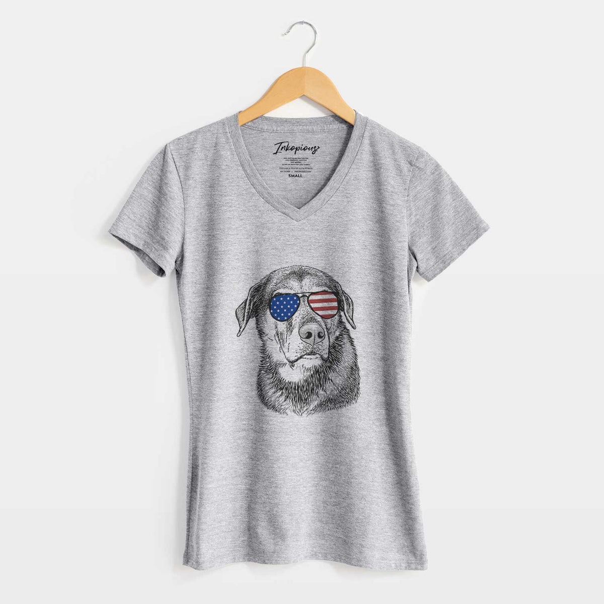 USA Lobo the Shepherd Mix - Women&#39;s Perfect V-neck Shirt