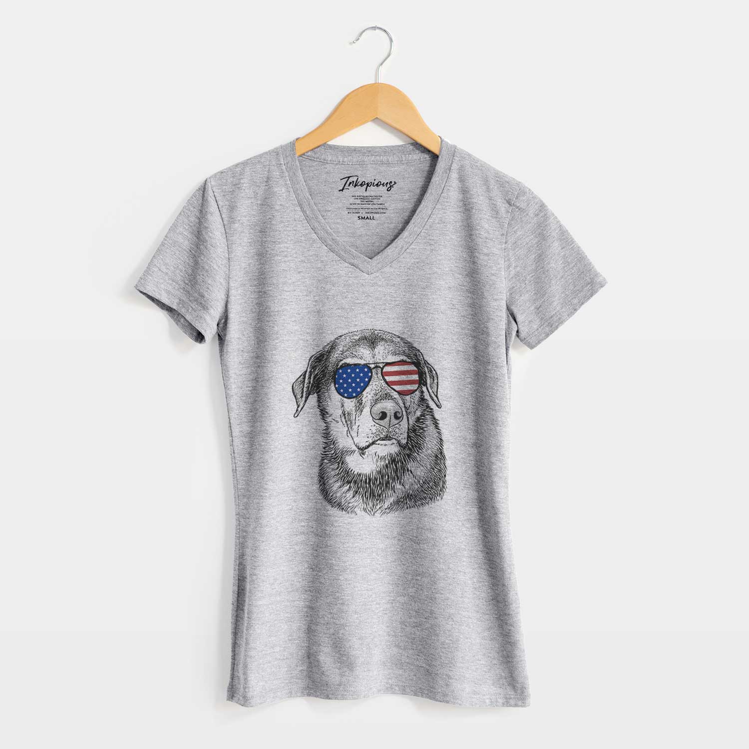 USA Lobo the Shepherd Mix - Women's Perfect V-neck Shirt