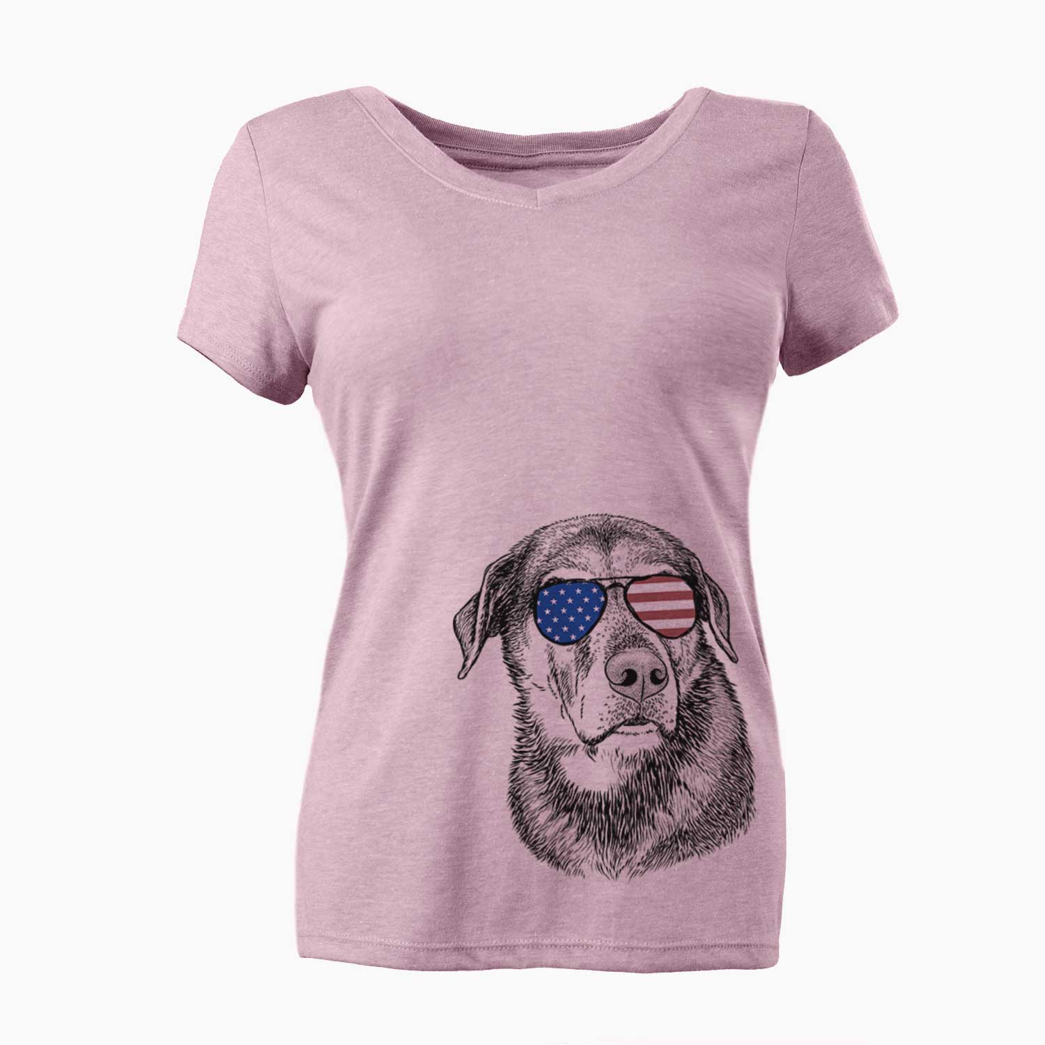 USA Lobo the Shepherd Mix - Women's Perfect V-neck Shirt