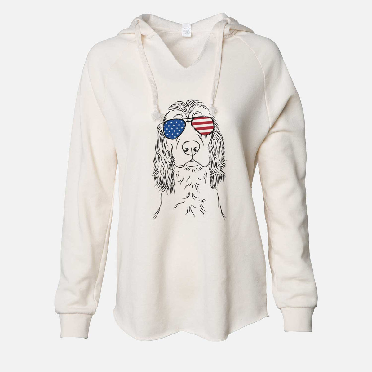 USA Logan the Cocker Spaniel - Cali Wave Hooded Sweatshirt