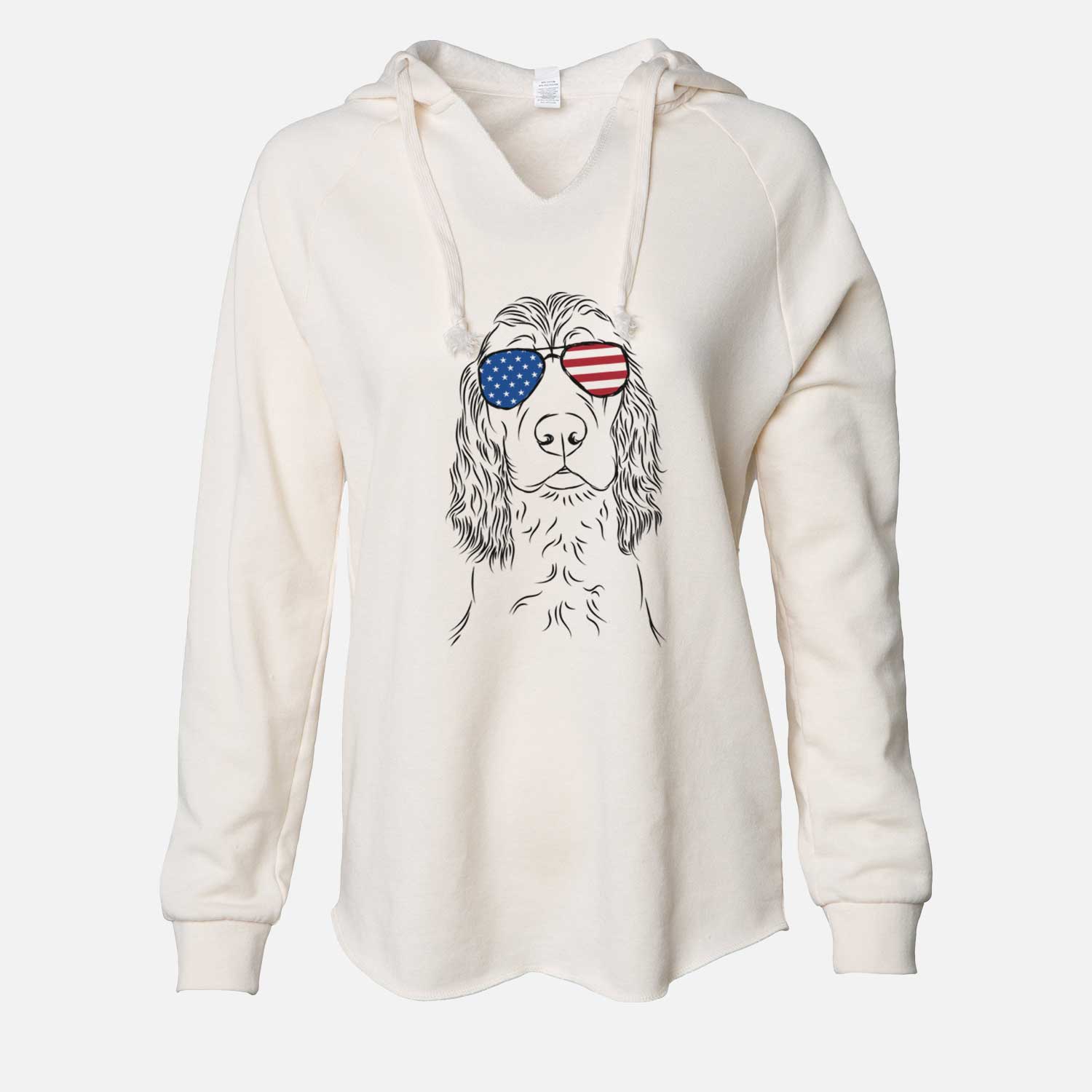 USA Logan the Cocker Spaniel - Cali Wave Hooded Sweatshirt