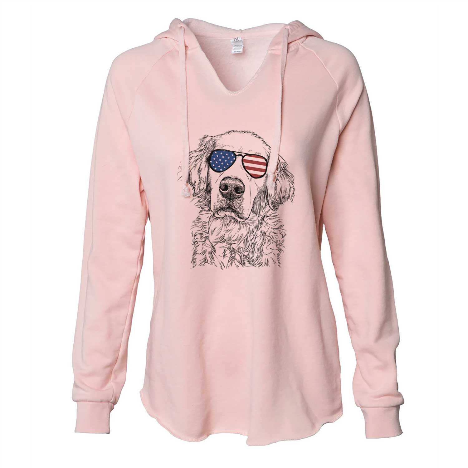 USA Loganator the Golden Retriever - Cali Wave Hooded Sweatshirt