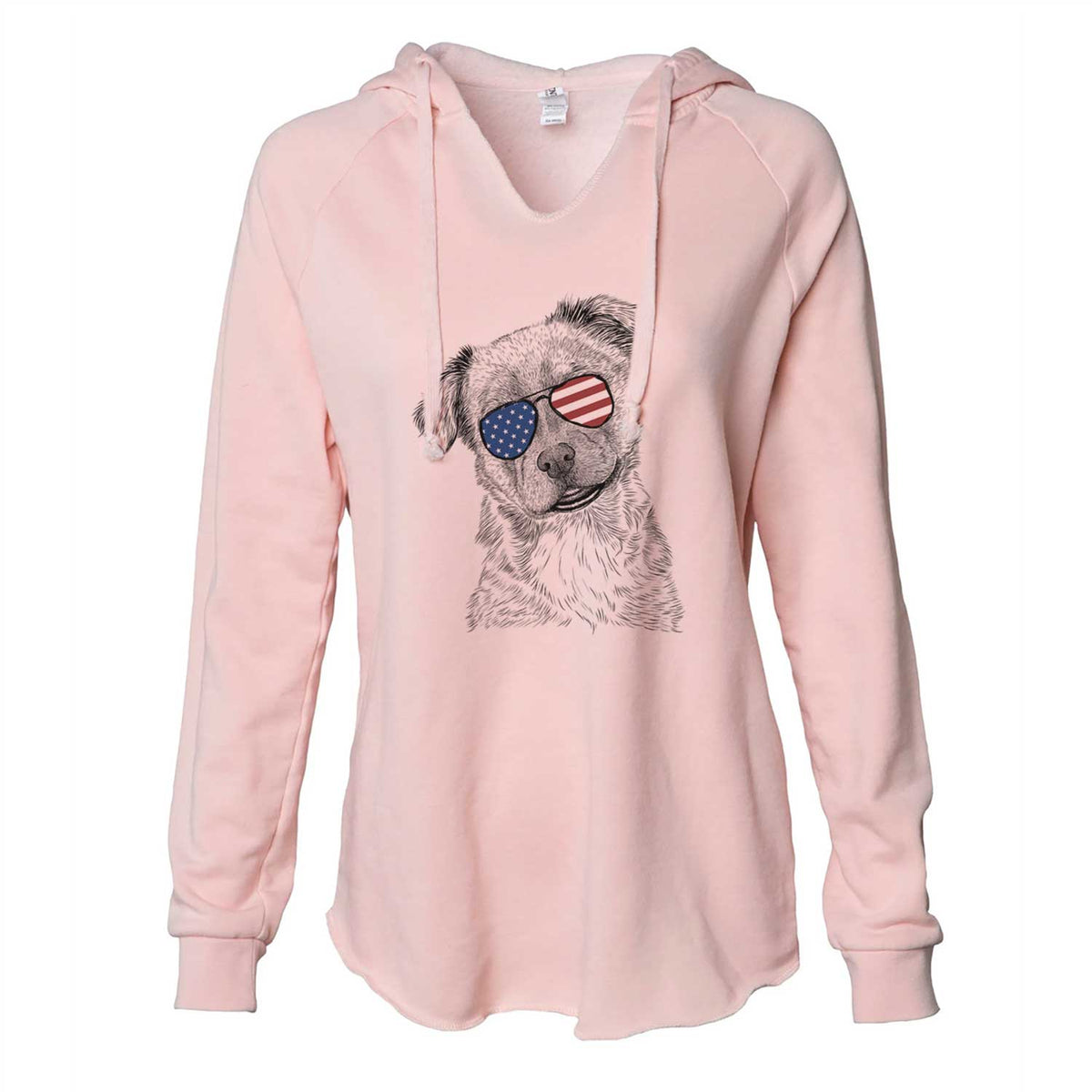 USA Loki Bear the Australian Cattle Dog Mix - Cali Wave Hooded Sweatshirt