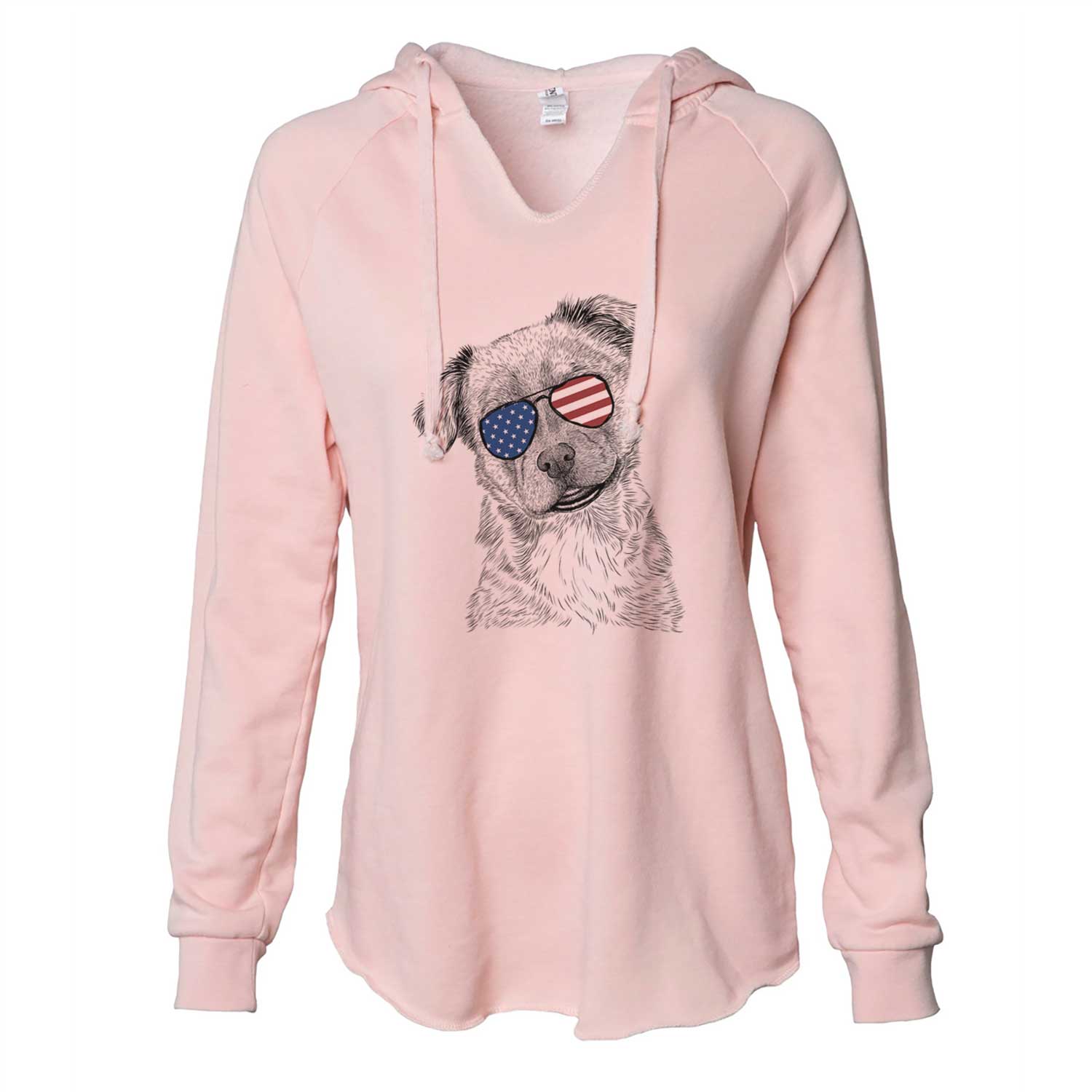 USA Loki Bear the Australian Cattle Dog Mix - Cali Wave Hooded Sweatshirt