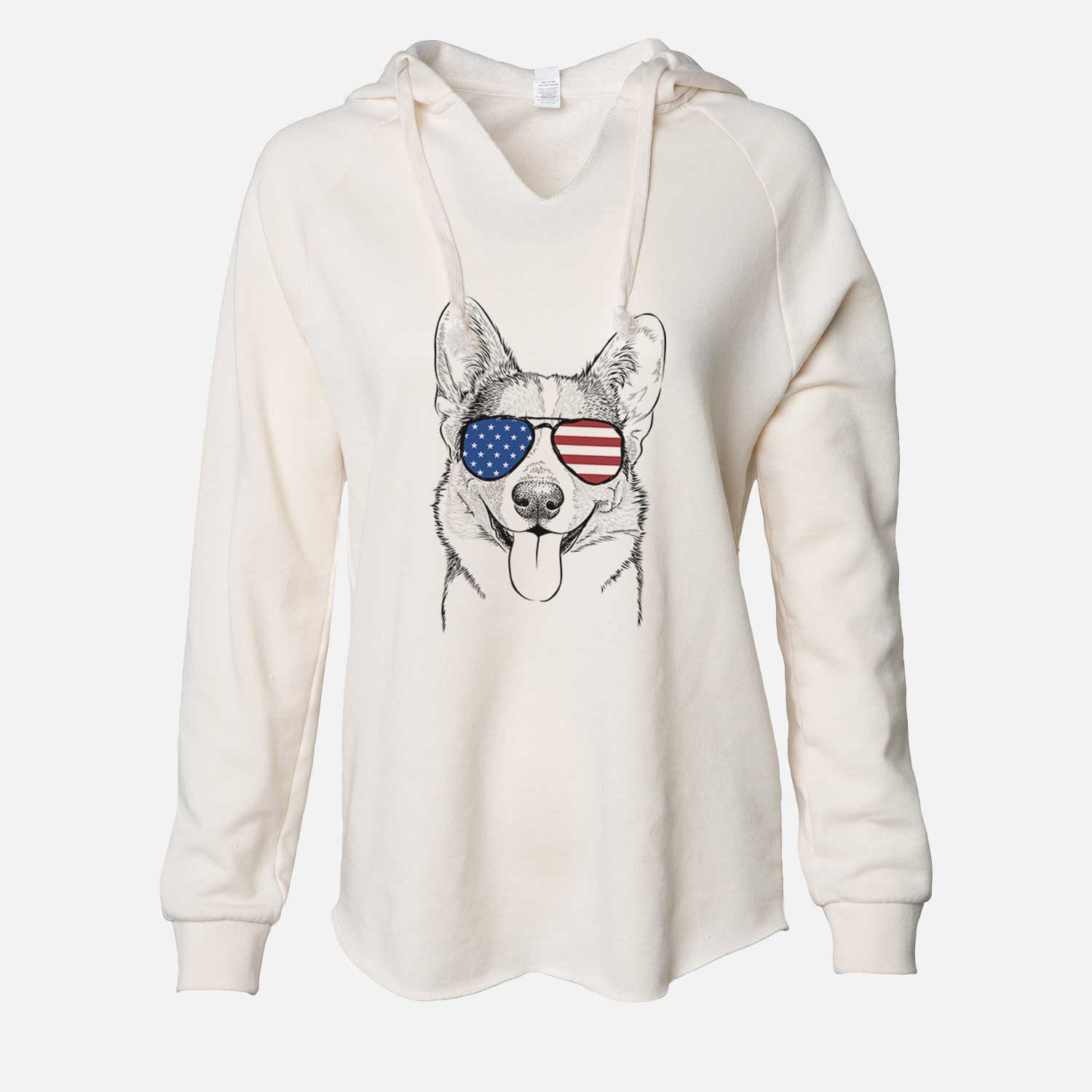 USA Loki the Corgi - Cali Wave Hooded Sweatshirt