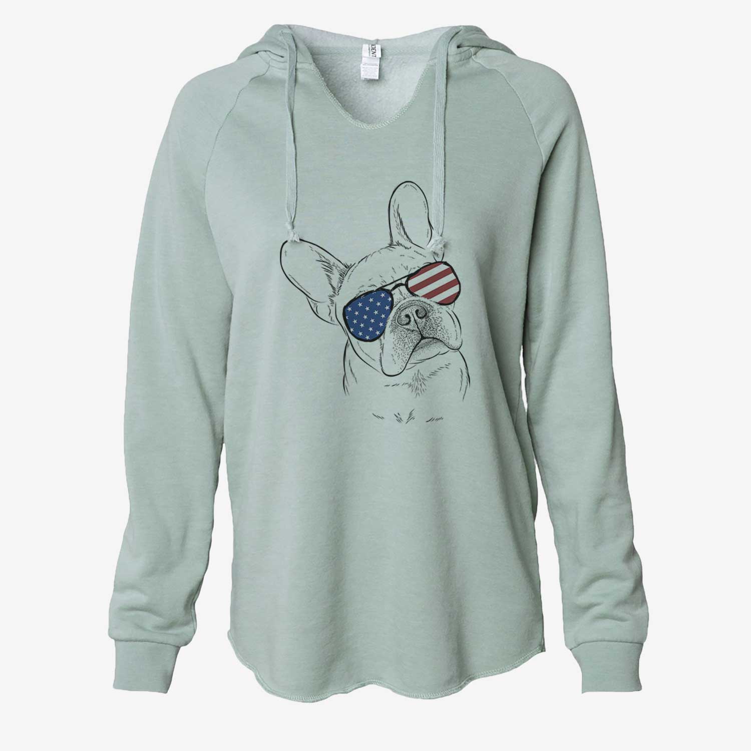 USA Loki the French Bulldog - Cali Wave Hooded Sweatshirt