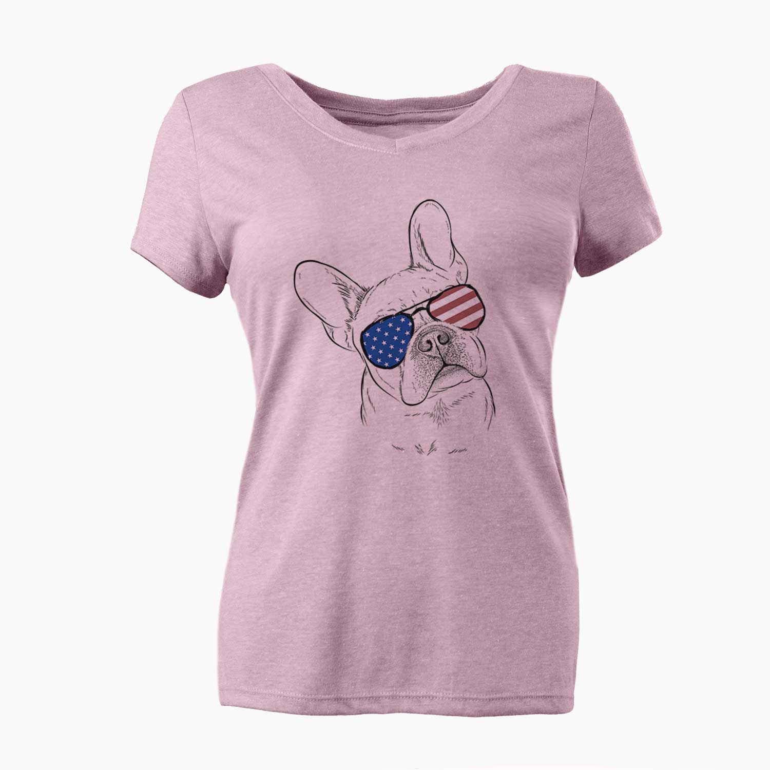 USA Loki the French Bulldog - Women's Perfect V-neck Shirt