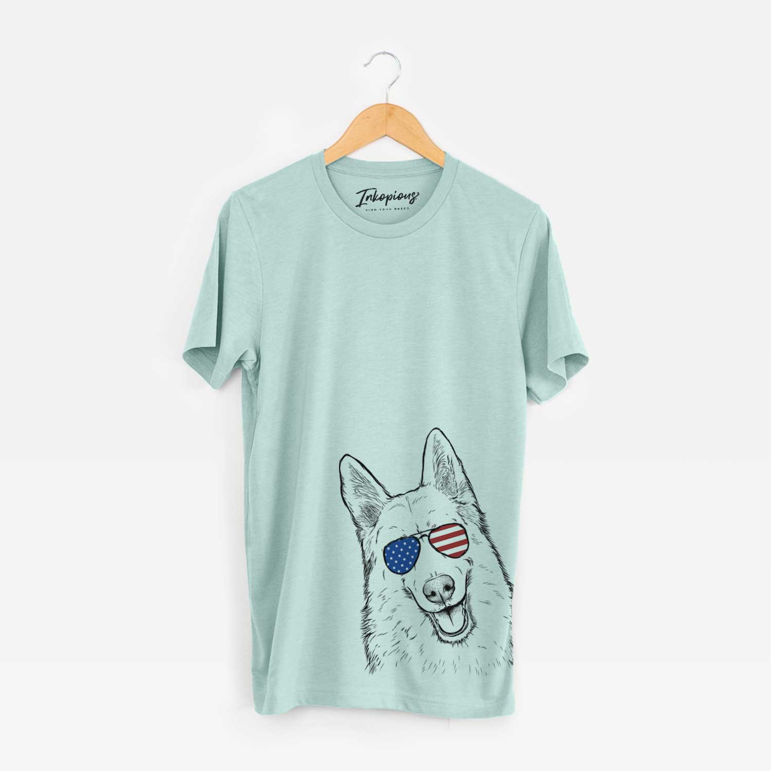 USA Loki the Husky Shepherd Mix - Unisex Crewneck