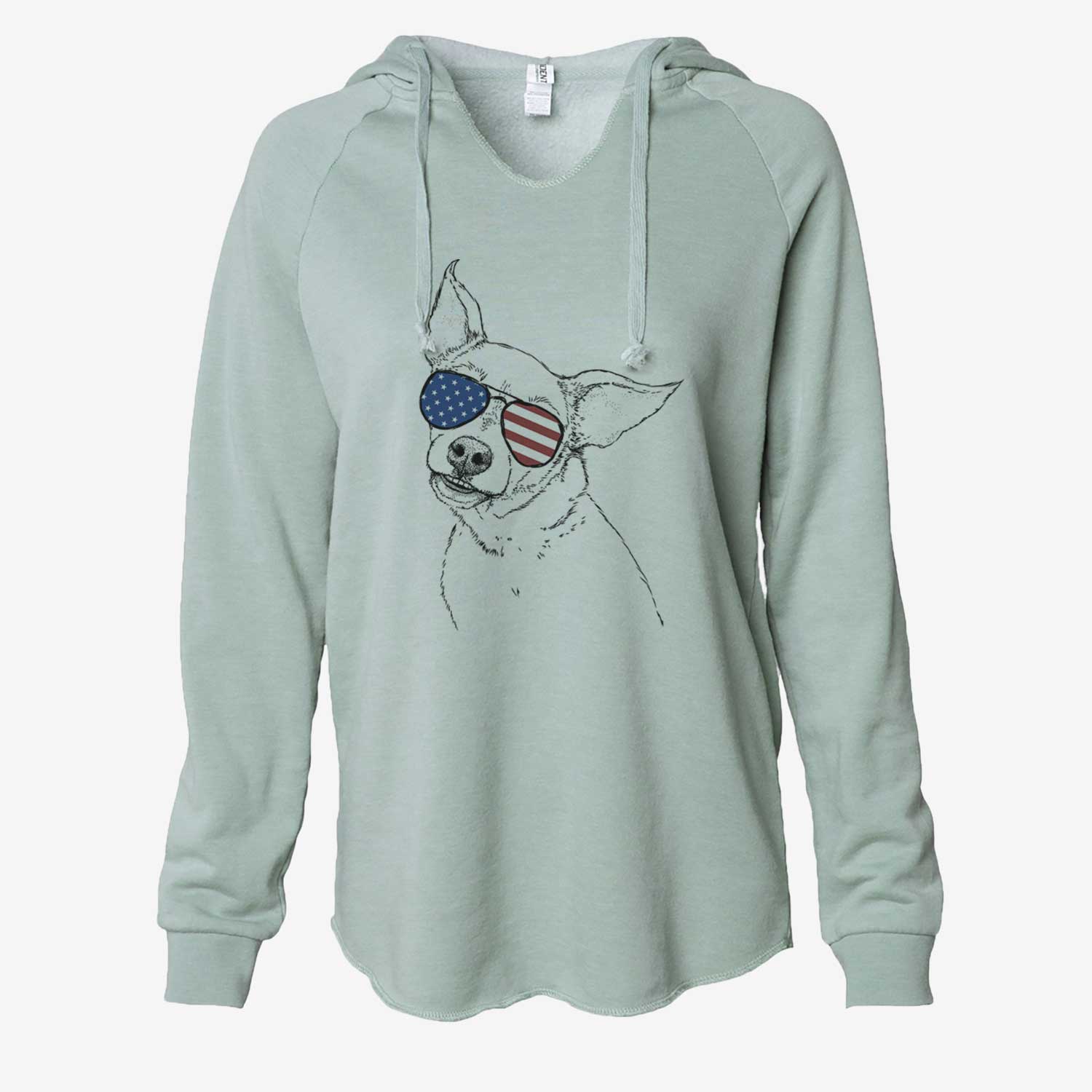USA Lola the Chiweenie - Cali Wave Hooded Sweatshirt