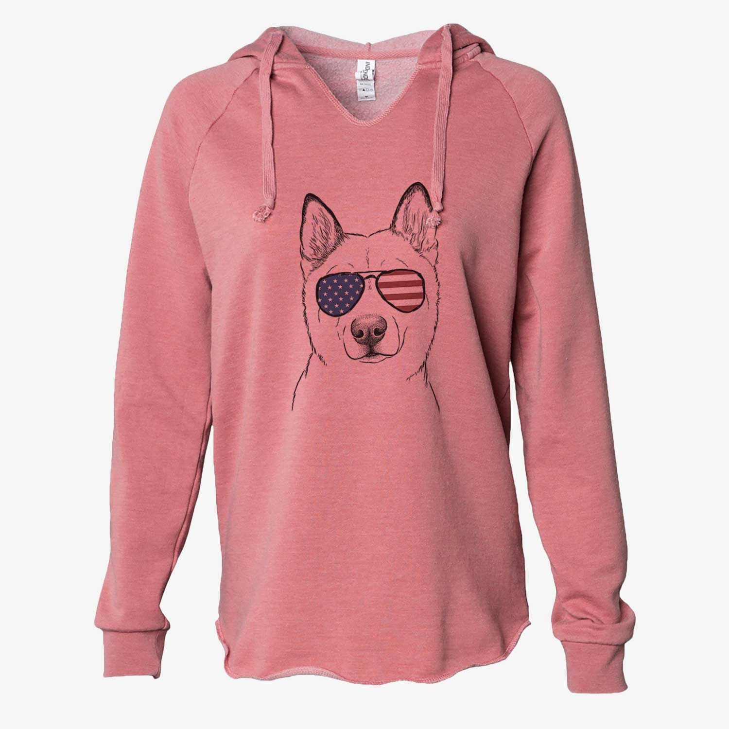 USA London the Siberian Husky - Cali Wave Hooded Sweatshirt