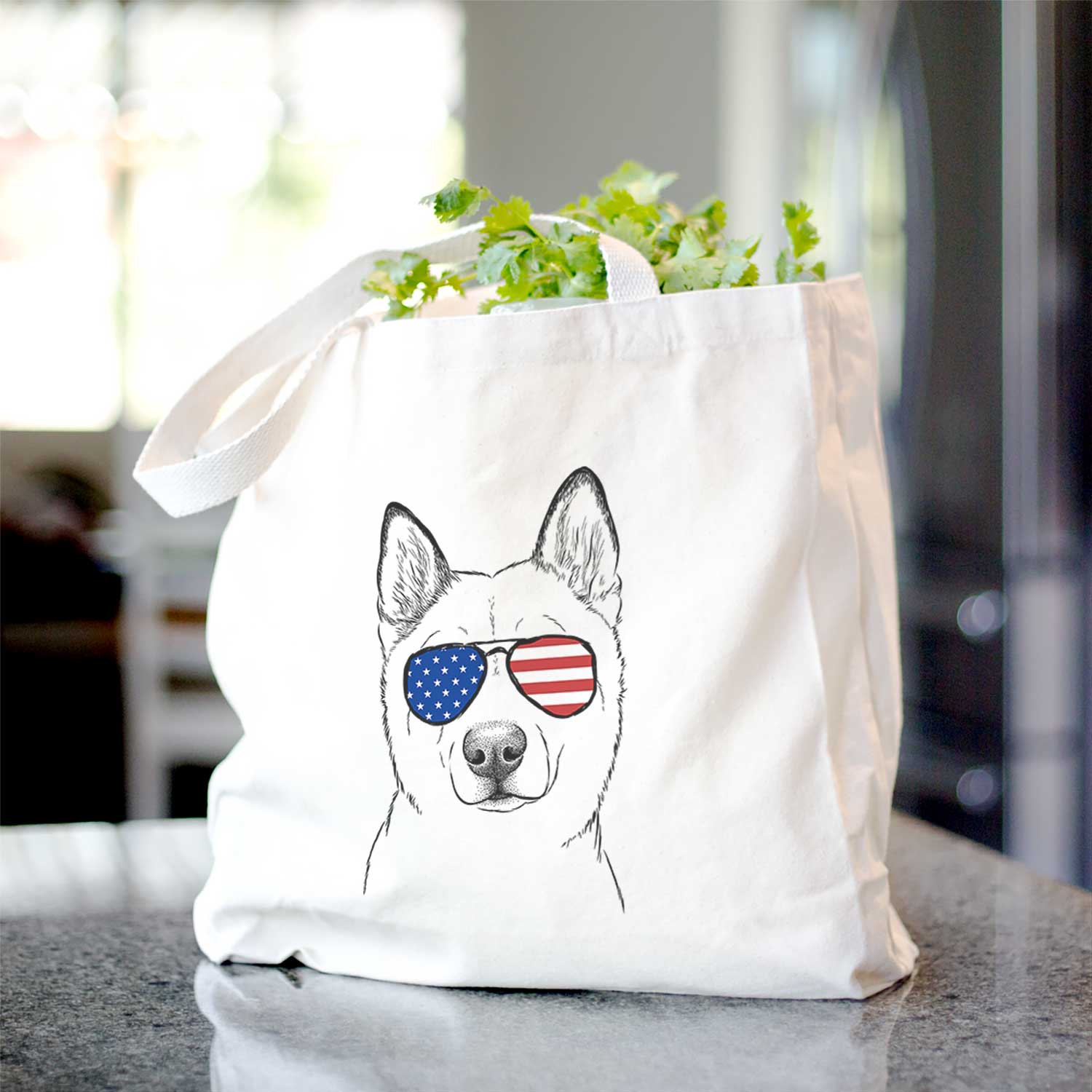 London the Siberian Husky - Tote Bag