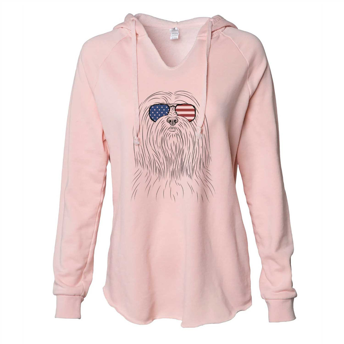 USA Lorenzo the Lhasa Apso - Cali Wave Hooded Sweatshirt